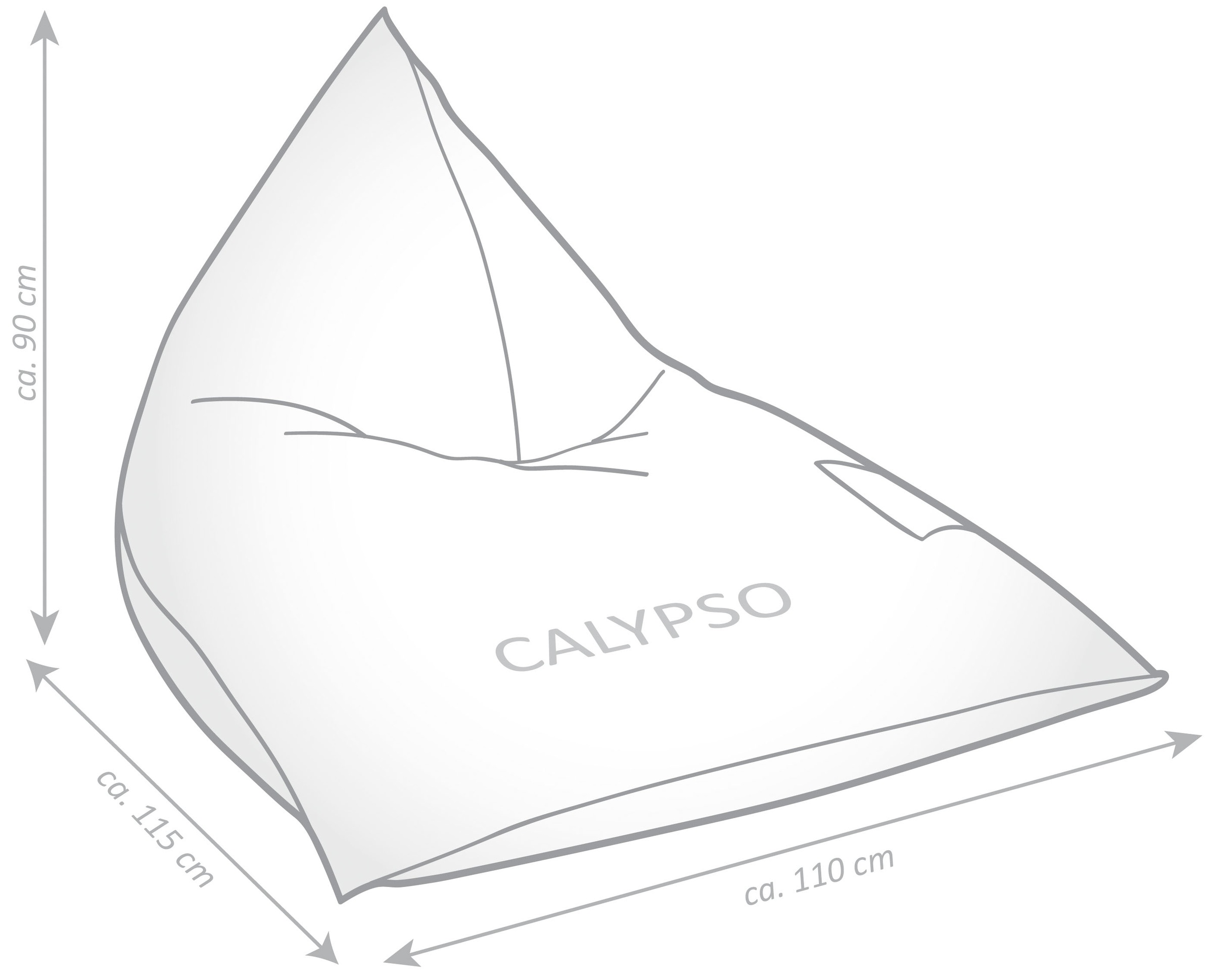 Magma Heimtex Sitzsack »SANTORIN Calypso«, (1 St.)