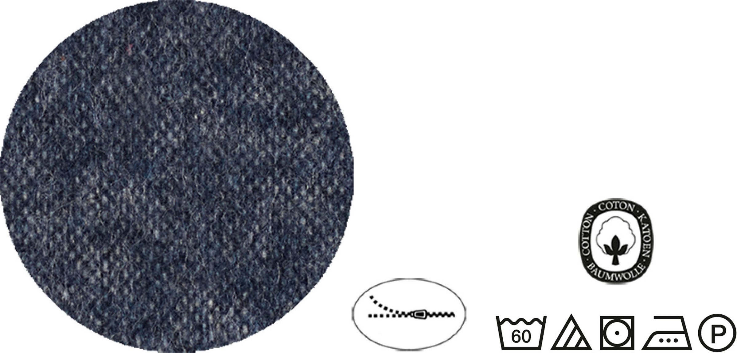 Biberna Wendebettwäsche »Hermal«, aus weicher, wohlig warmer Flanell (Biber) Qualität in Melange Optik, aus 100% Baumwolle, STANDARD 100 by OEKO-TEX® zertifiziert, Made in Germany