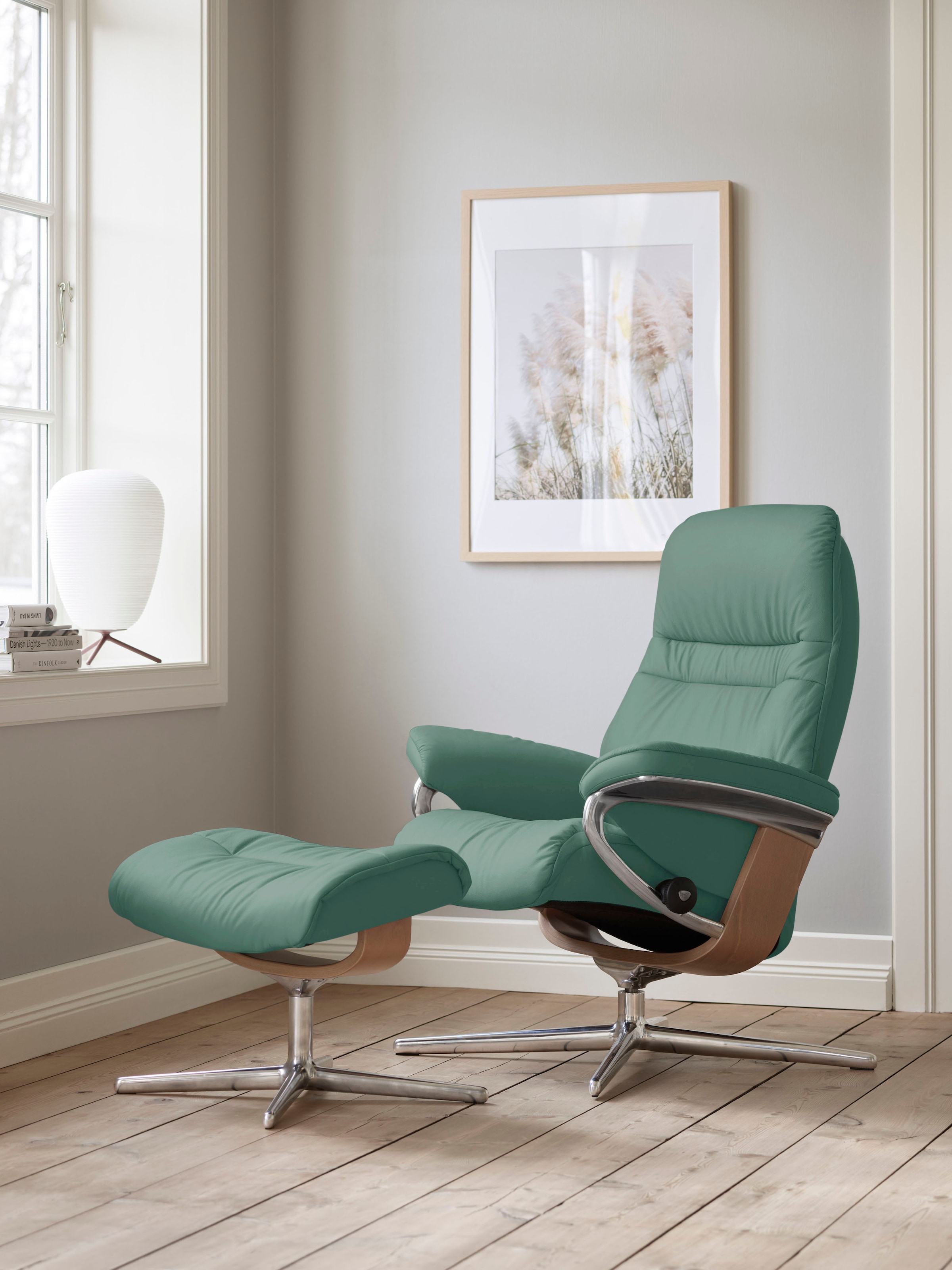 Stressless® Relaxsessel »Sunrise« Set, Relaxsessel mit Hocker, mit Hocker, günstig online kaufen
