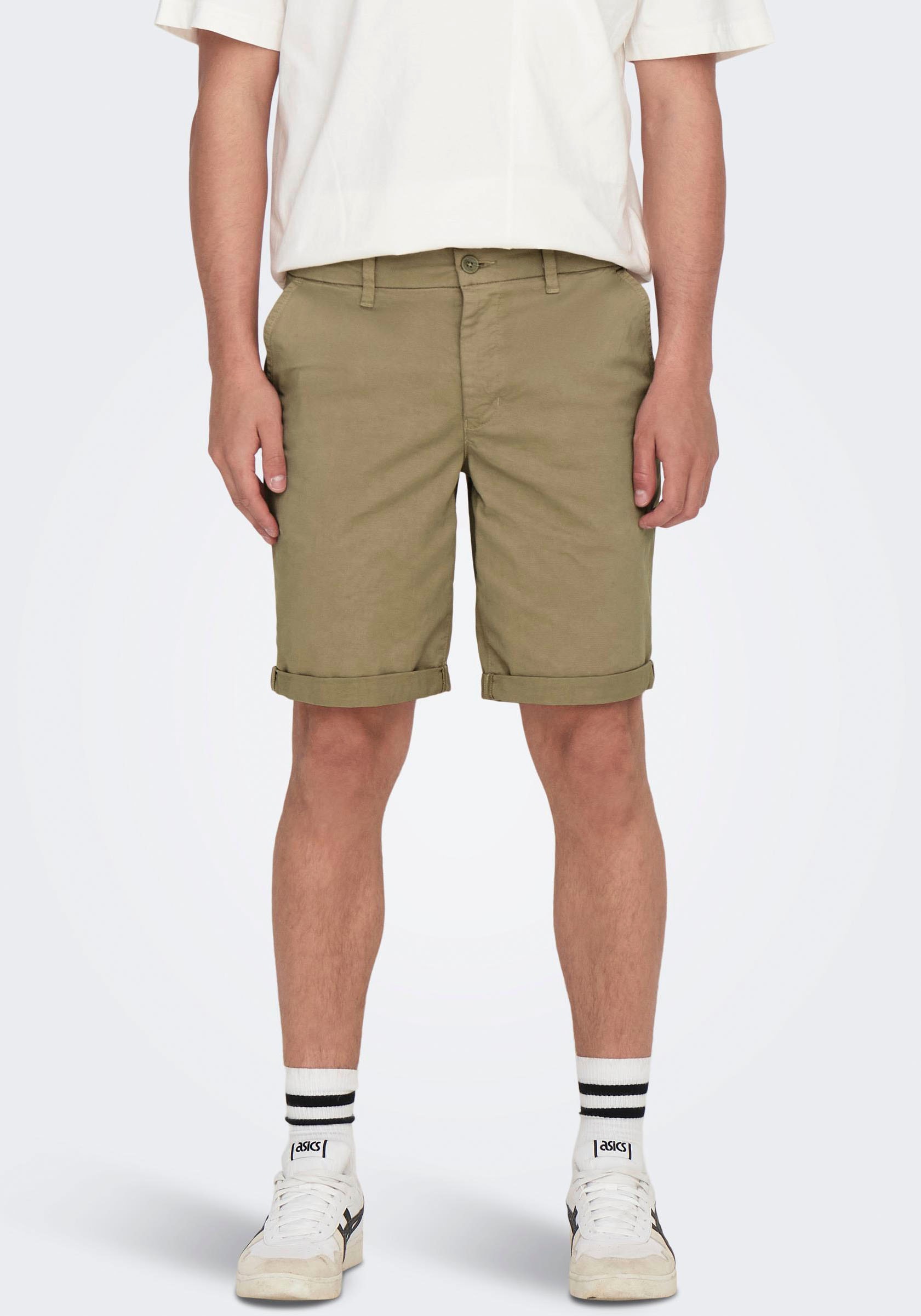 Bild von ONLY & SONS Jeansshorts »ONSPETER REG TWILL 4481 SHORTS NOOS«
