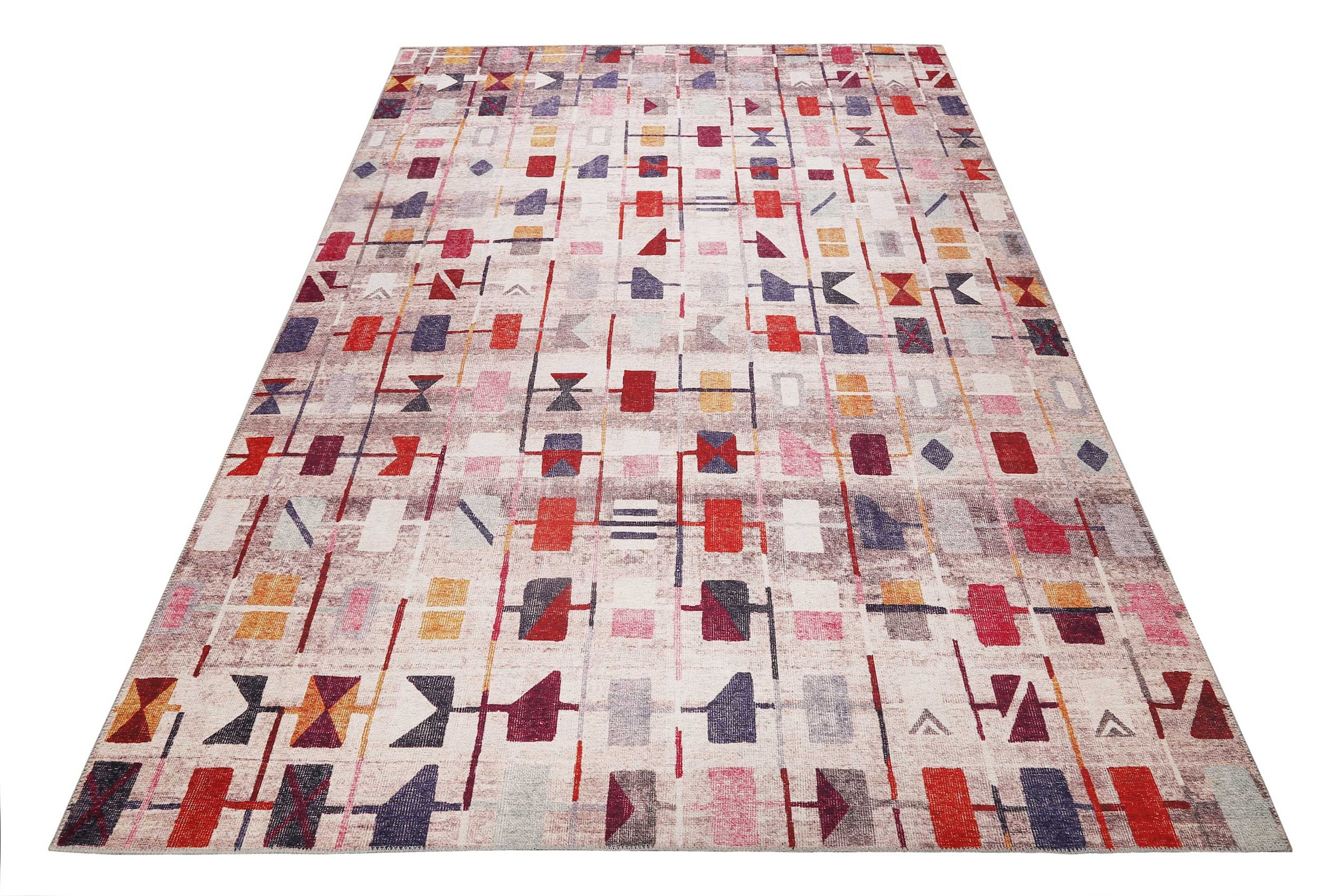 Wecon home Teppich »Monor Beach« rechteckig 6 mm Höhe Vintage, Baumwolle, K günstig online kaufen