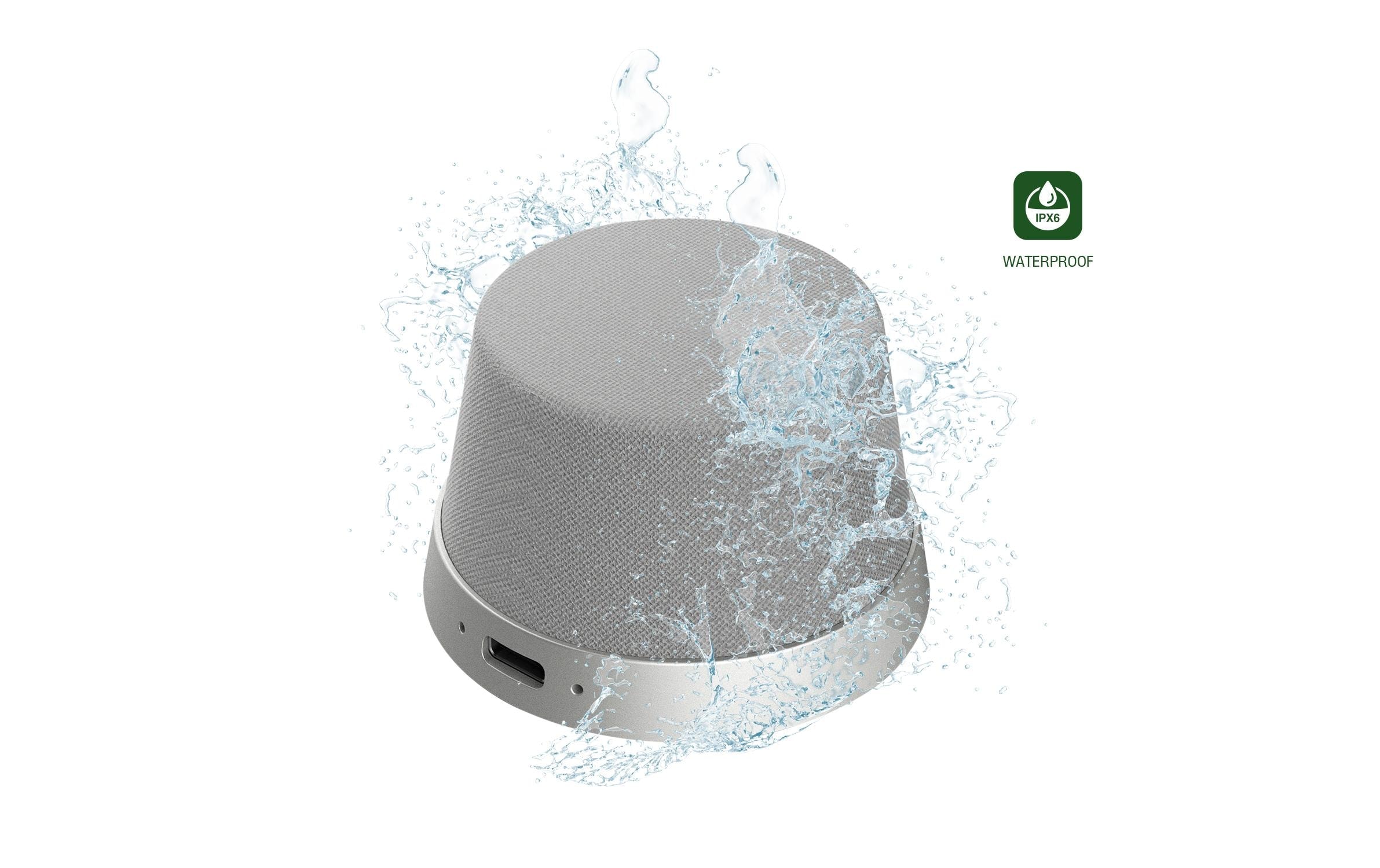 4smarts Bluetooth-Speaker »SoundForce Grau, Silber« ( )