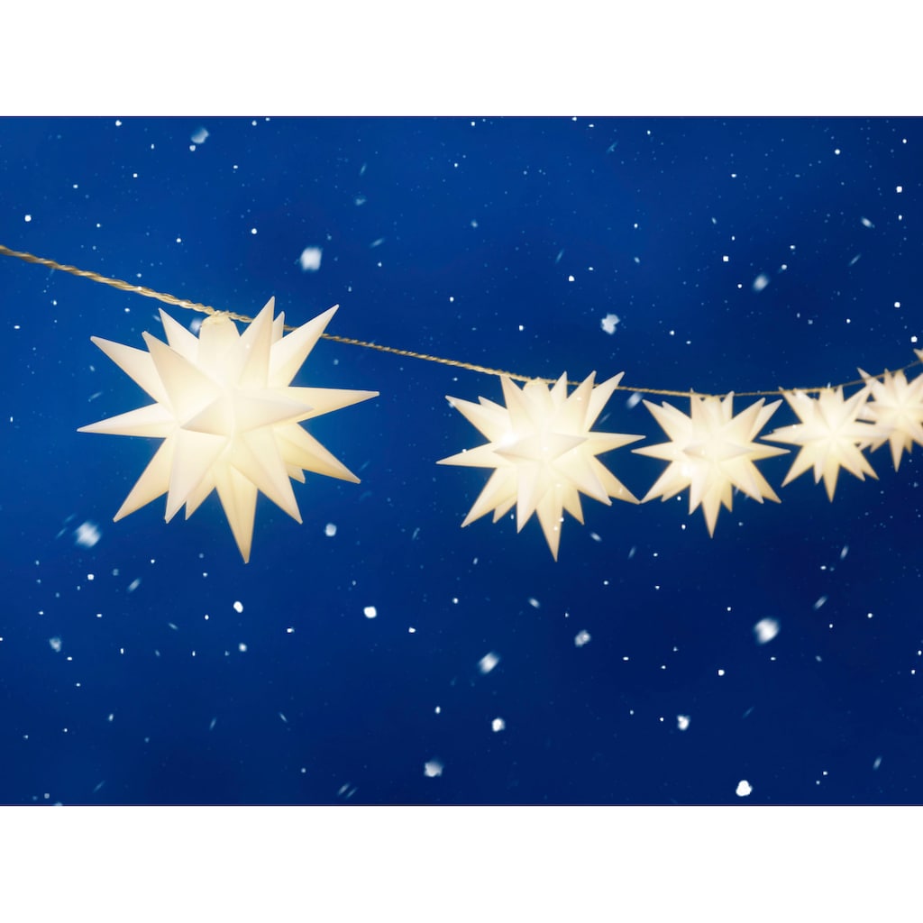 my home LED-Lichterkette »Dion, Weihnachtsbeleuchtung mit Sternen«, 10 St.-flammig