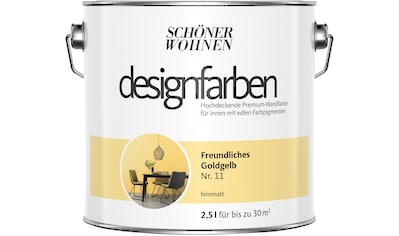 SCHÖNER WOHNEN-Kollektion Wand- und Deckenfarbe »Designfarben«, Freundliches Goldgelb... kaufen