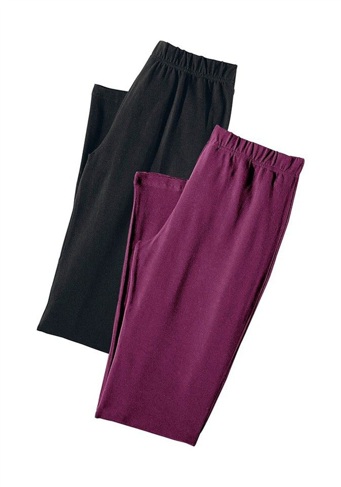 Vivance active Caprihose, (2er-Pack), mit Gummibund, Loungewear