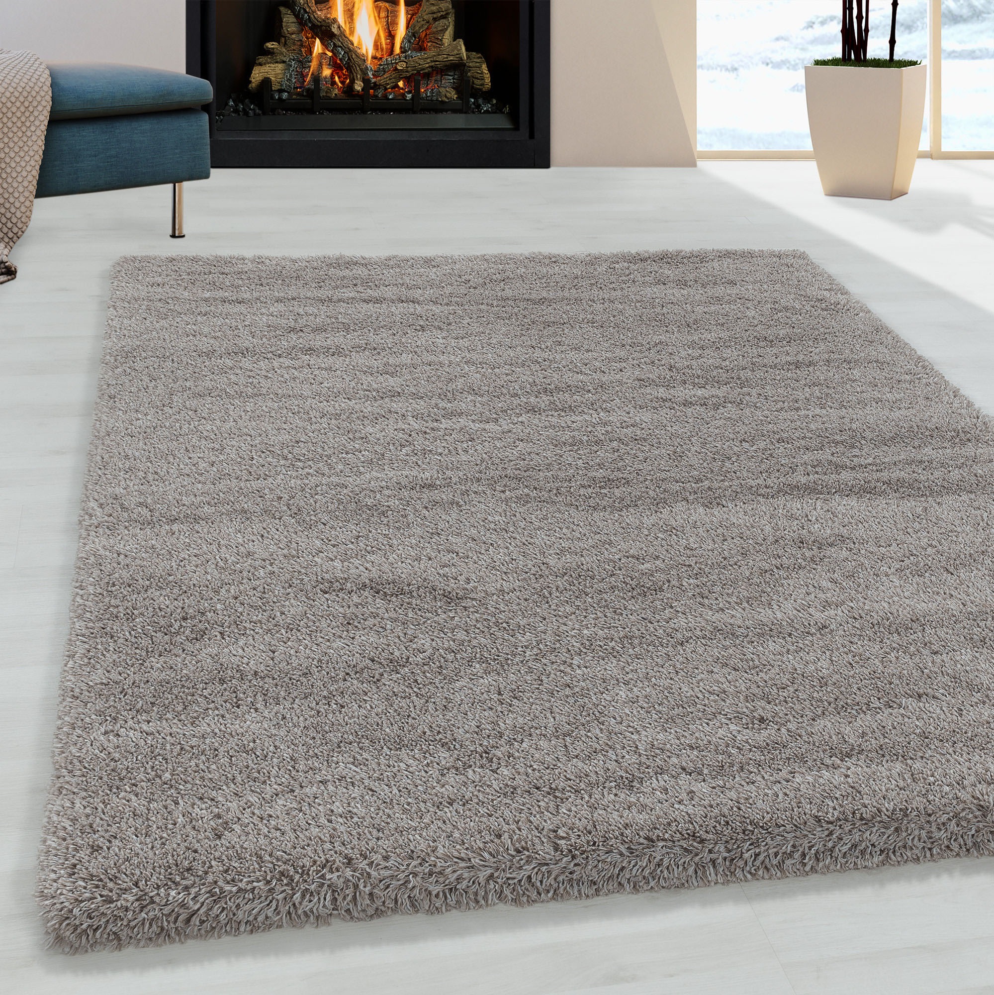 Ayyildiz Teppiche Hochflor-Teppich »FLUFFY 3500«, rechteckig, 50 mm Höhe, L günstig online kaufen