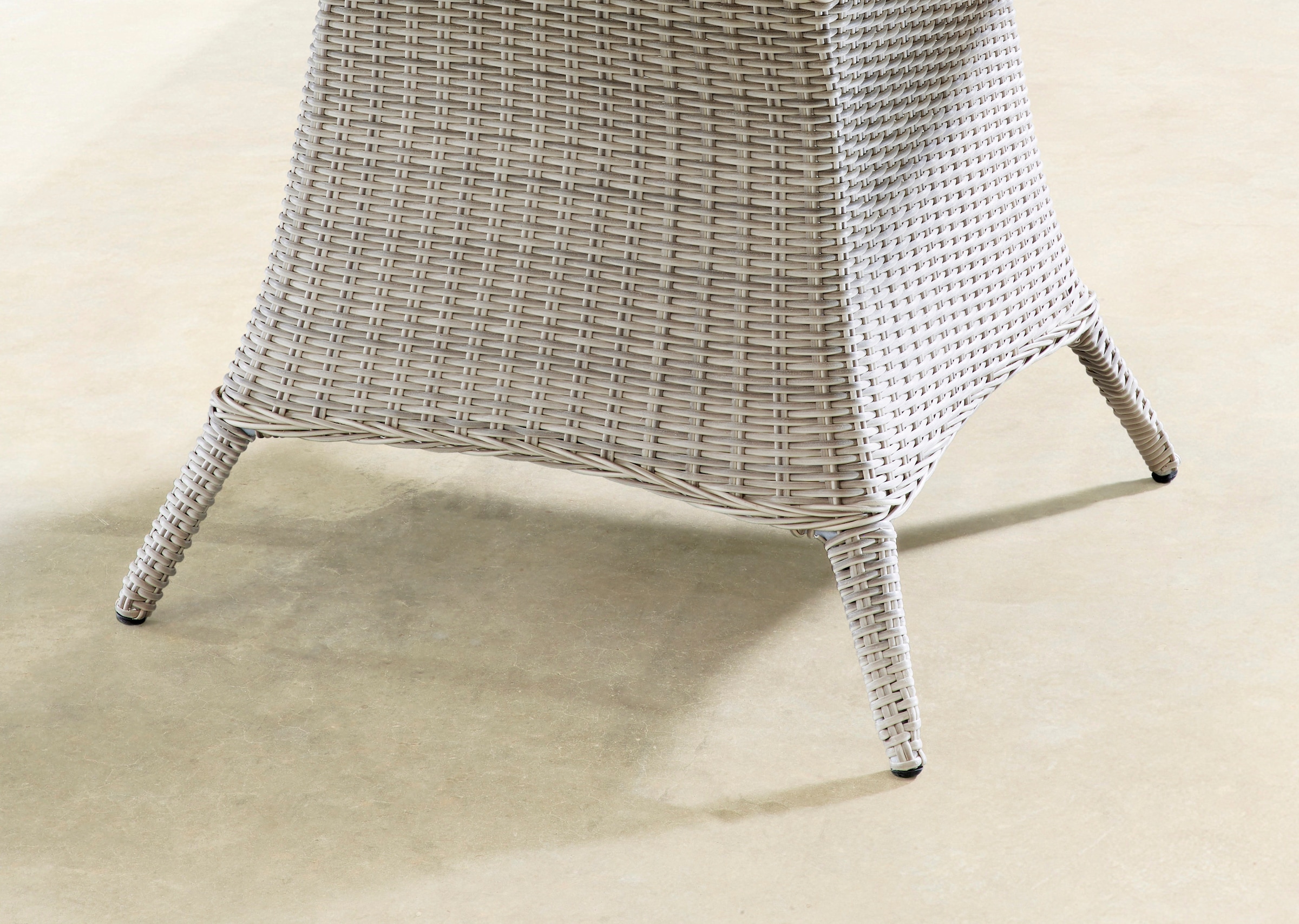 Destiny Gartentisch »LUNA« Ø120x75 cm, 1 Stk. tlg. (Ø120x75 cm), Aluminium, Polyrattan