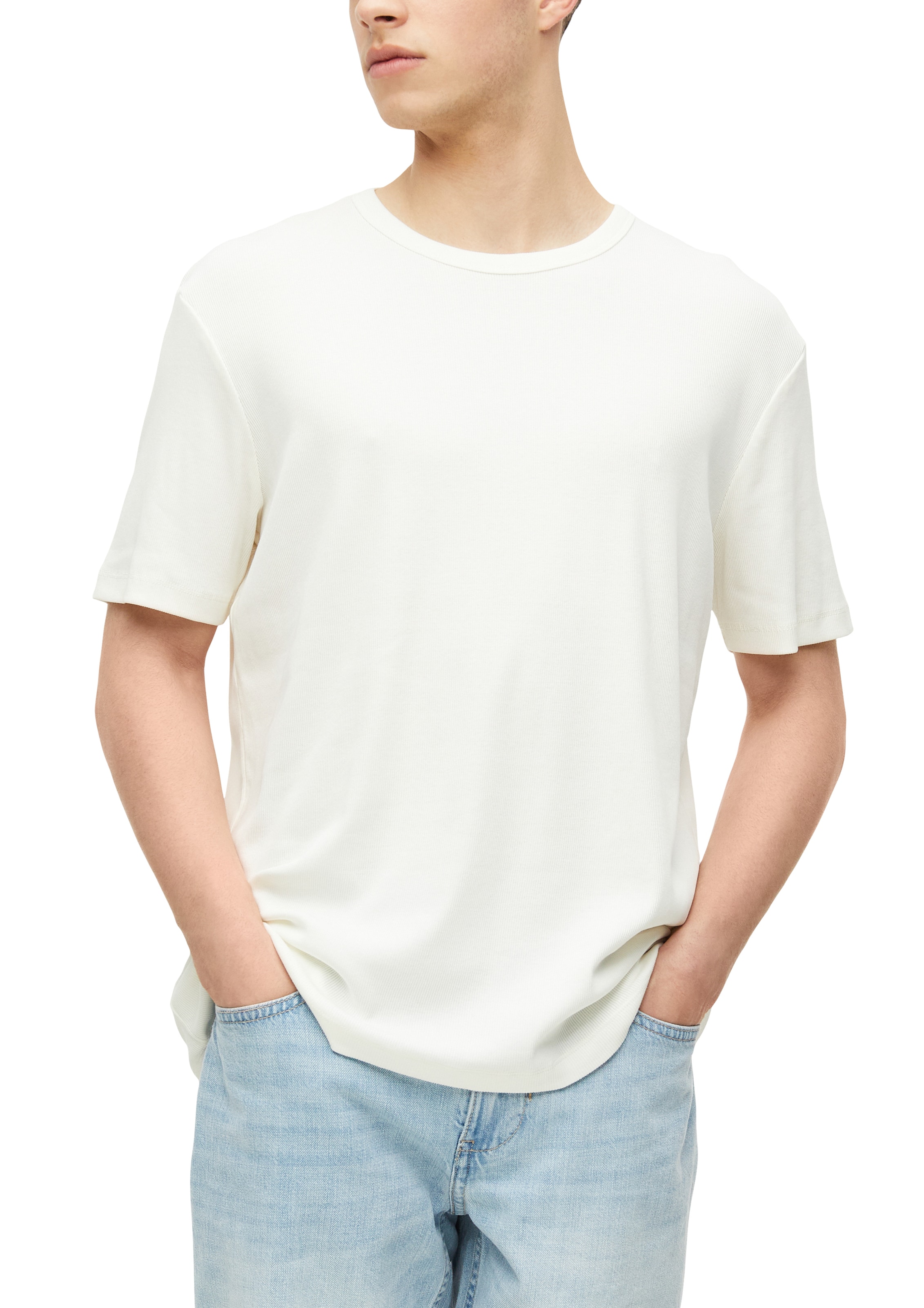 s.Oliver Kurzarmshirt Sommershirt mit Stretch  / unifarben
