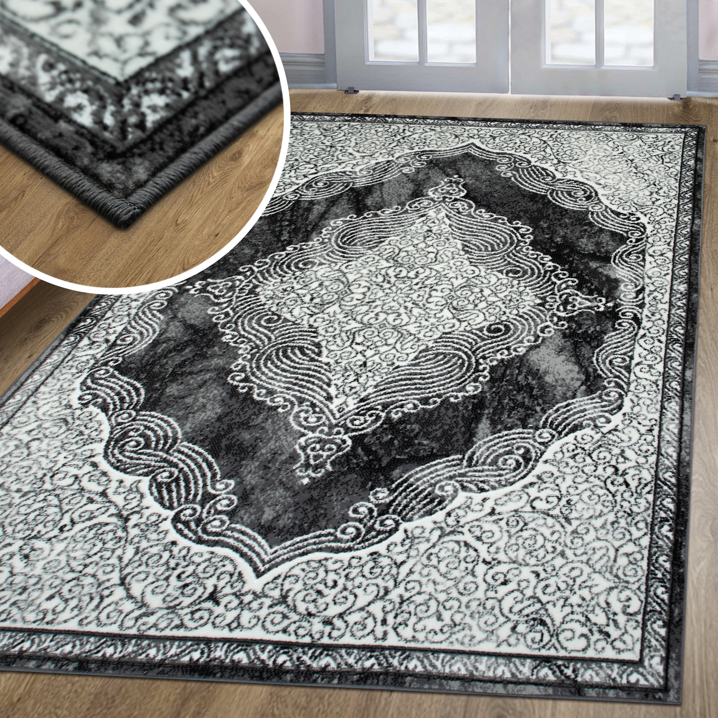 my home Teppich »Harvii«, rechteckig, 8 mm Höhe, Orient-Design, Fußbodenhei günstig online kaufen
