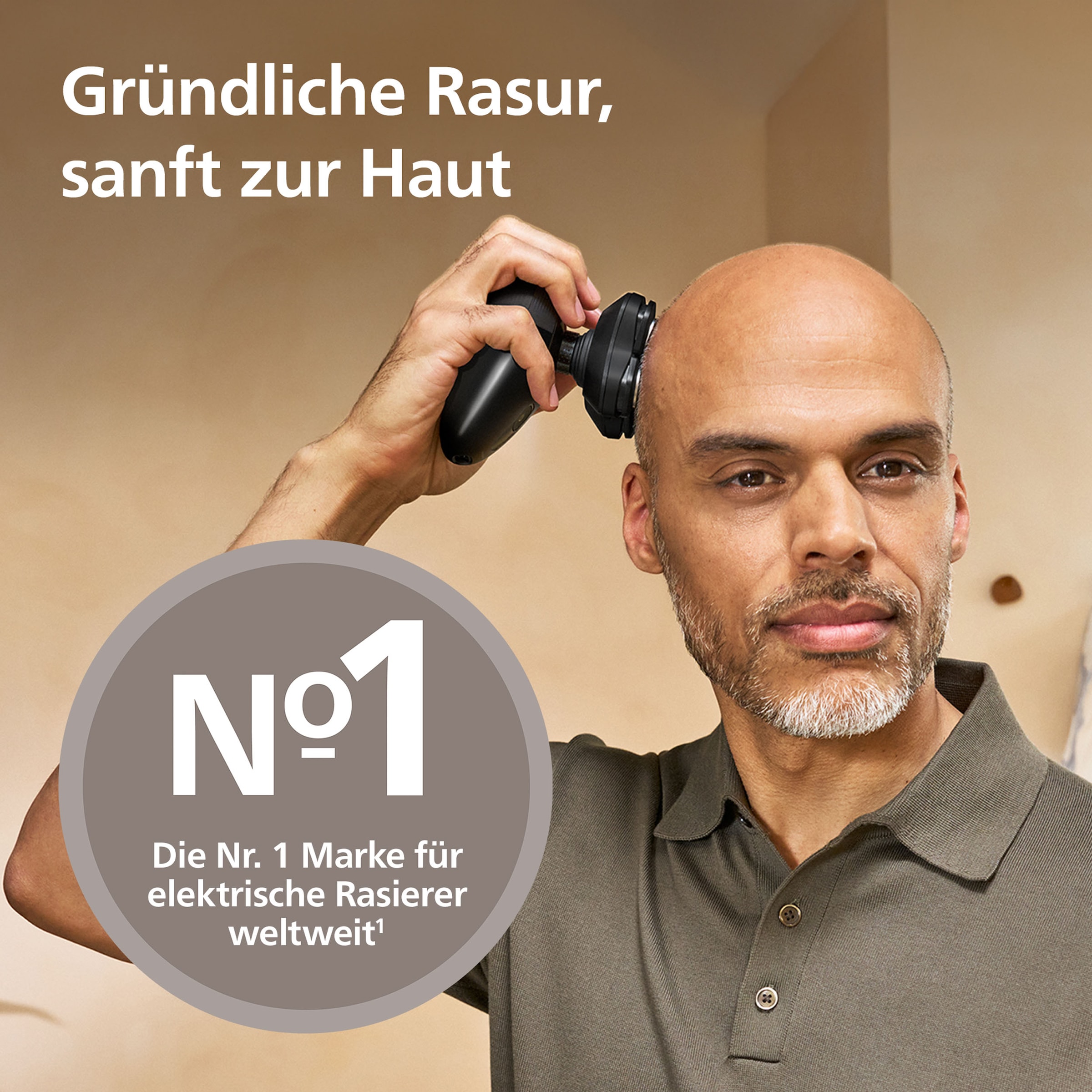 Philips Glatzen-Rasierer »HS5980/15« Haarschneider mit 36 ComfortCut-Klingen, nass und trocken verwendbar