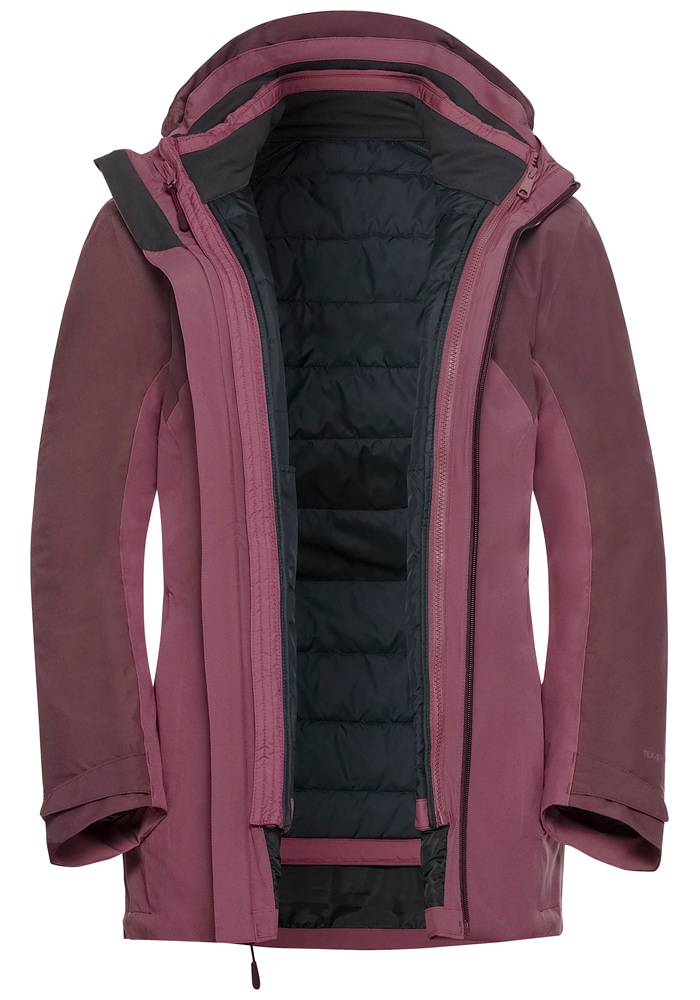 Jack Wolfskin 3-in-1-Funktionsjacke »HUNBERG 3IN1 JKT W«, mit Kapuze