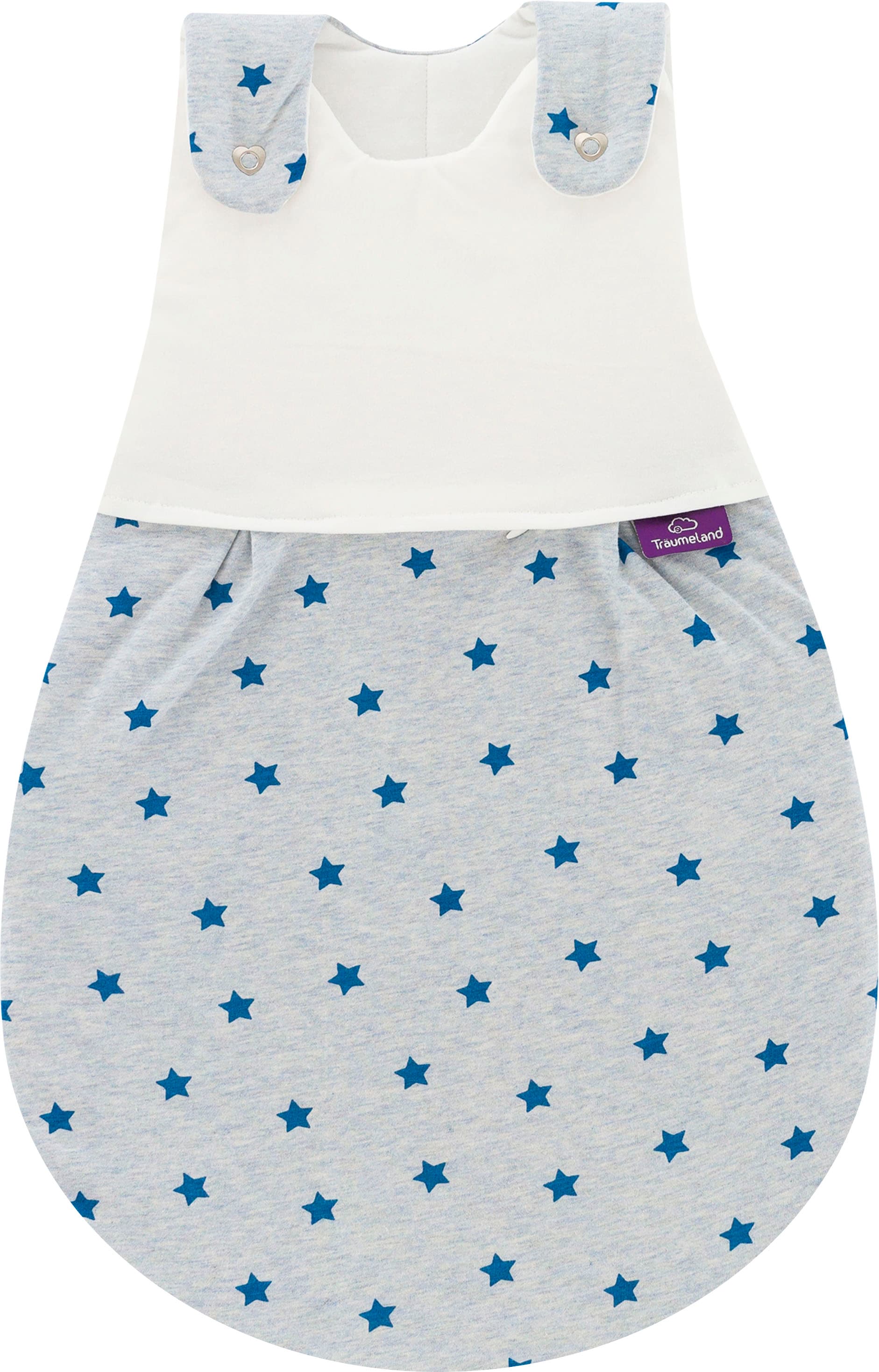 Träumeland Babyschlafsack »3tlg. Set LIEBMICH, Design Sternentraum blau«, (3 tlg.)