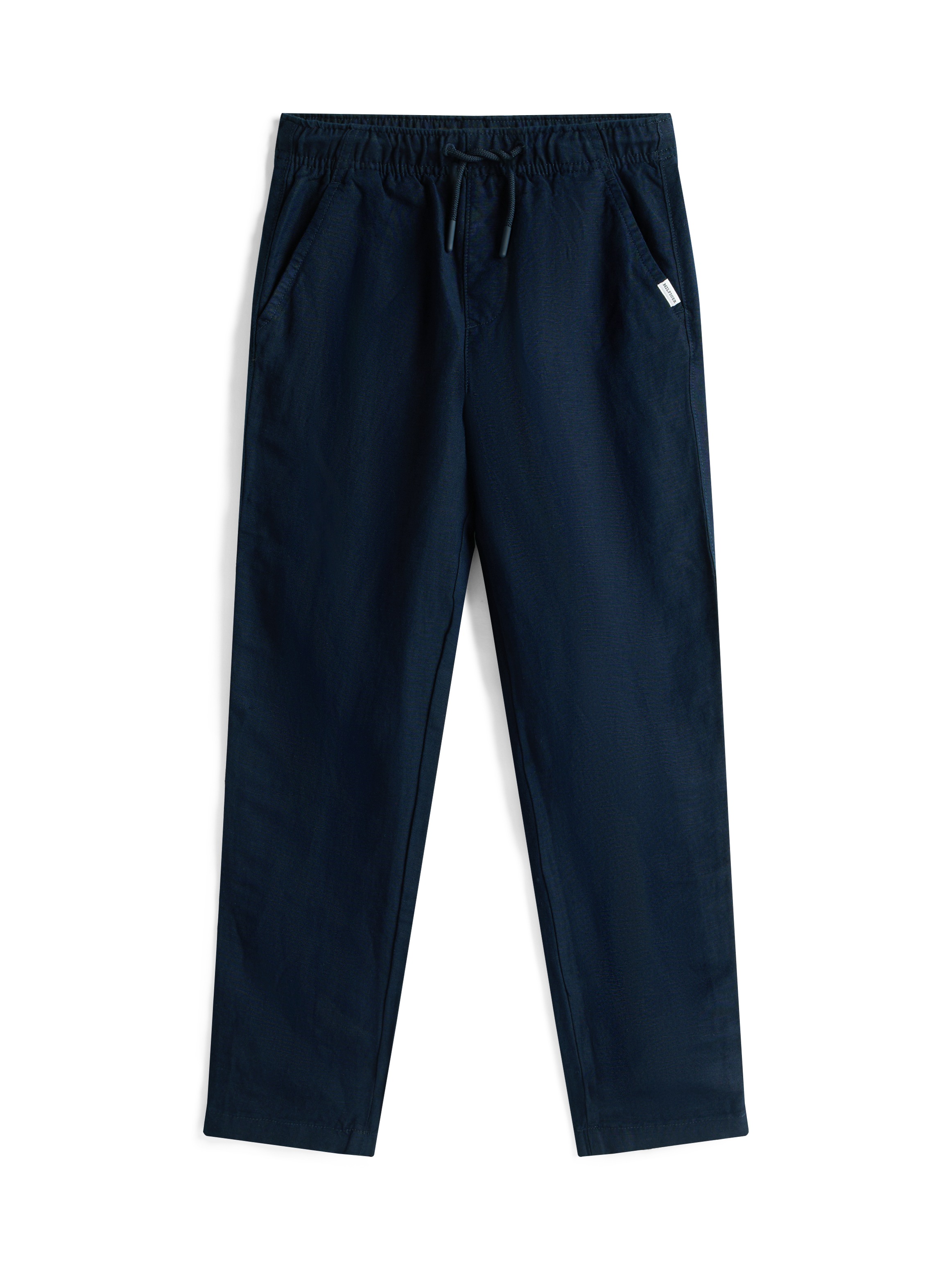 Tommy Hilfiger Webhose »LINEN VISCOSE PANT«, mit Kordelzug, Logostickerei
