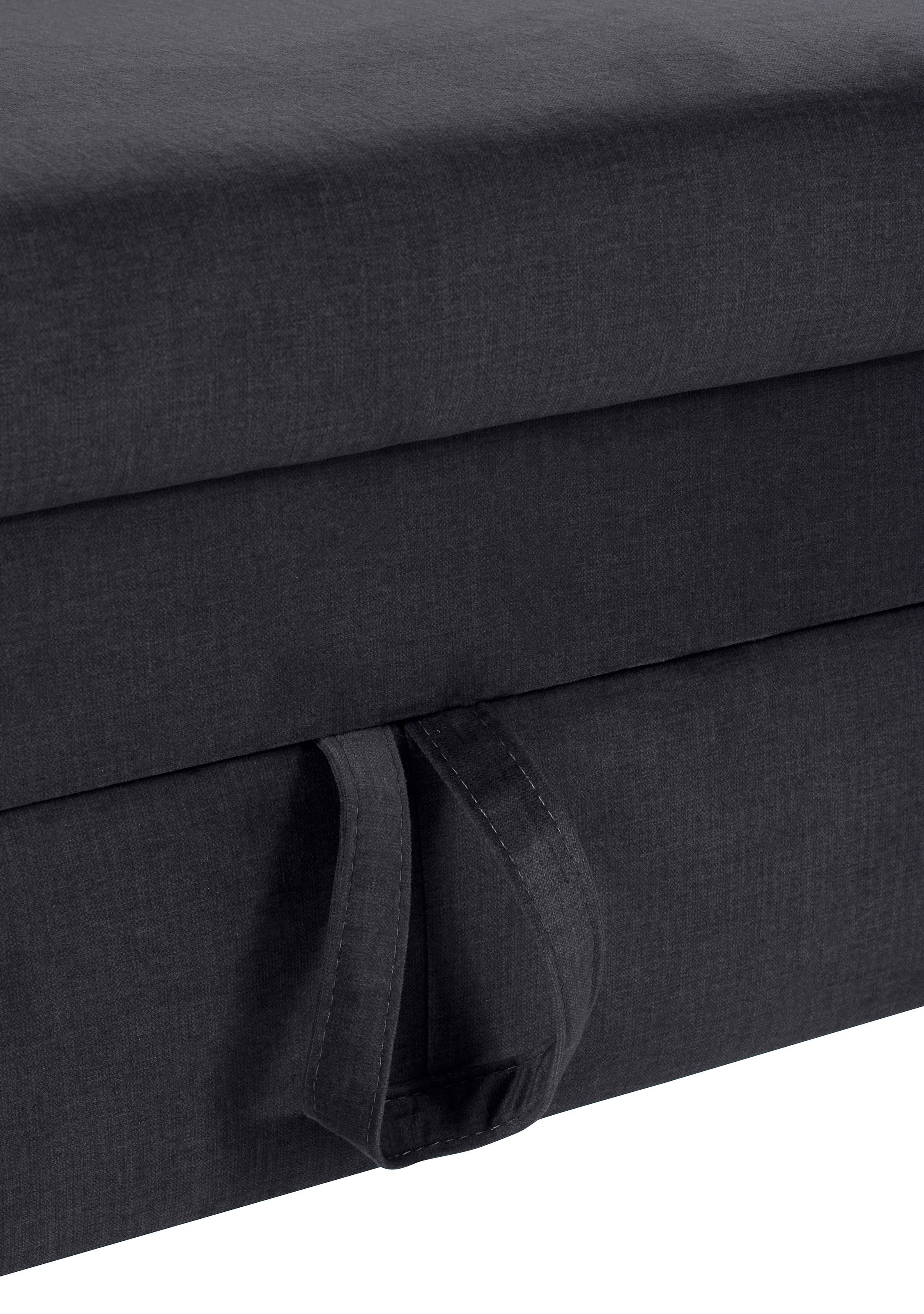 COTTA Ecksofa »Morven L-Form mit Kopfteilverstellung«, wahlweise mit Bettfunktion, Bettkasten & Wireless-Charger