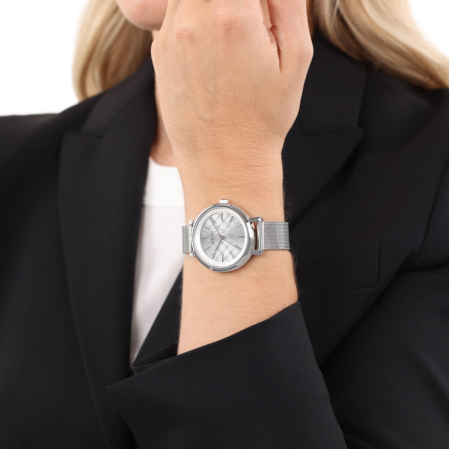 JOOP! Quarzuhr Armbanduhr, Damenuhr, Edelstahlarmband, analog