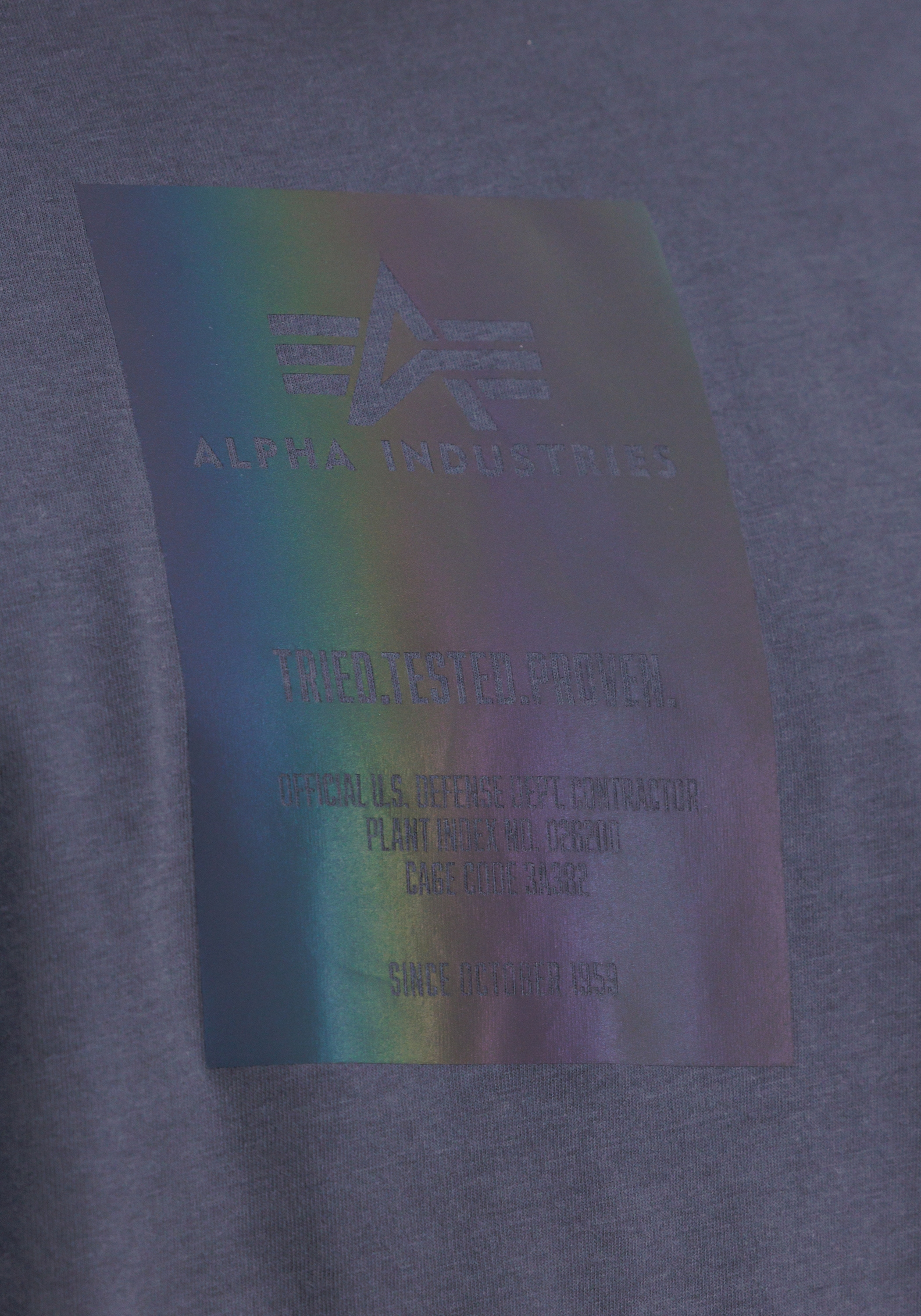 Alpha Industries T-Shirt »Alpha Industries Men - T-Shirts Rainbow Reflective Label T«