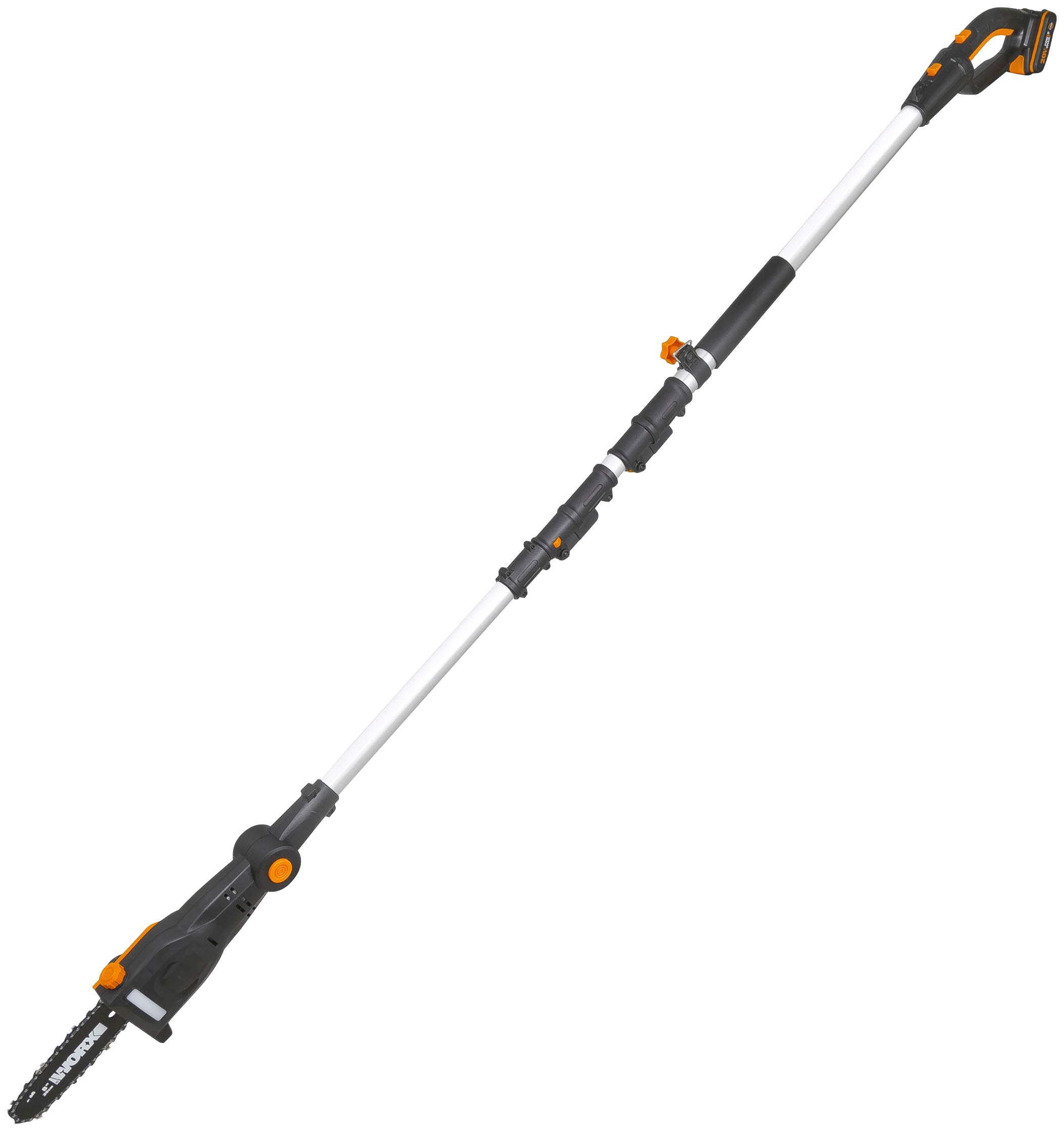 Worx Akku-Hochentaster »20V Akku Hochentaster, 20cm, Teleskopgriff max. 3,6m«, (Set, Gartenscheren-Maschinen), inklusive 20V/2Ah Akku und Ladegerät