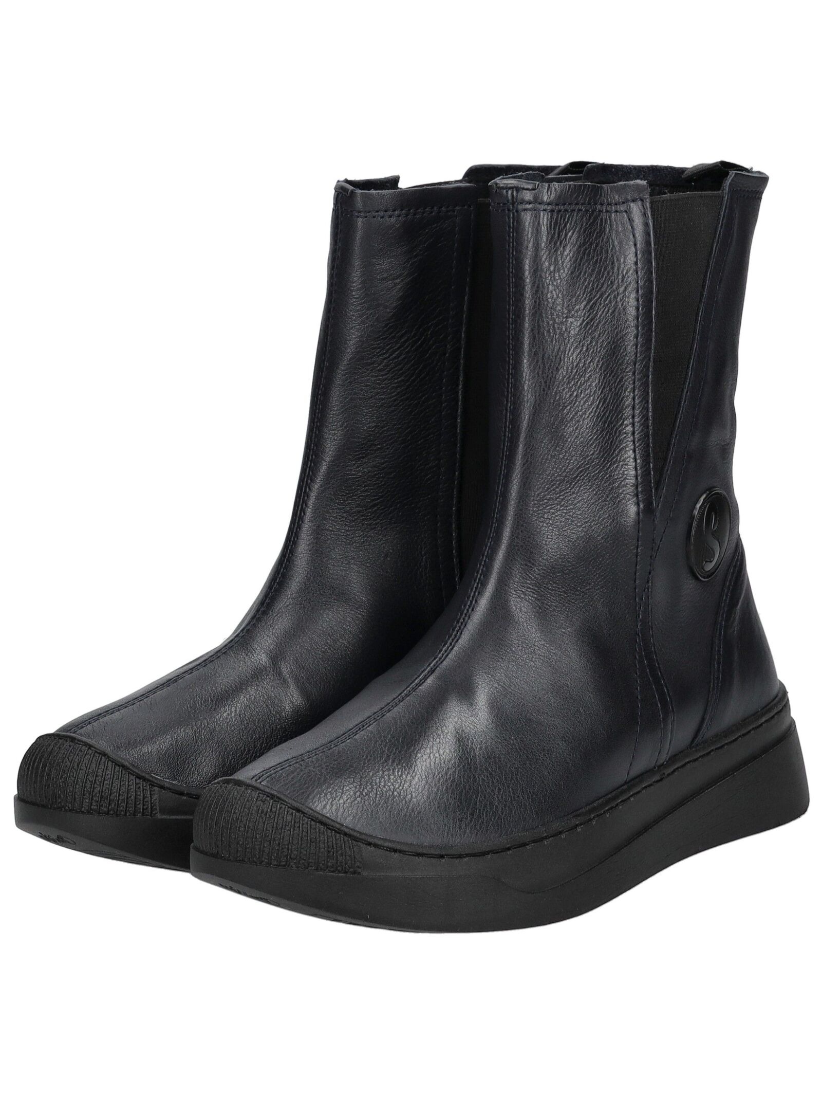 softinos Stiefel »softinos Stiefelette Leder/Textil«
