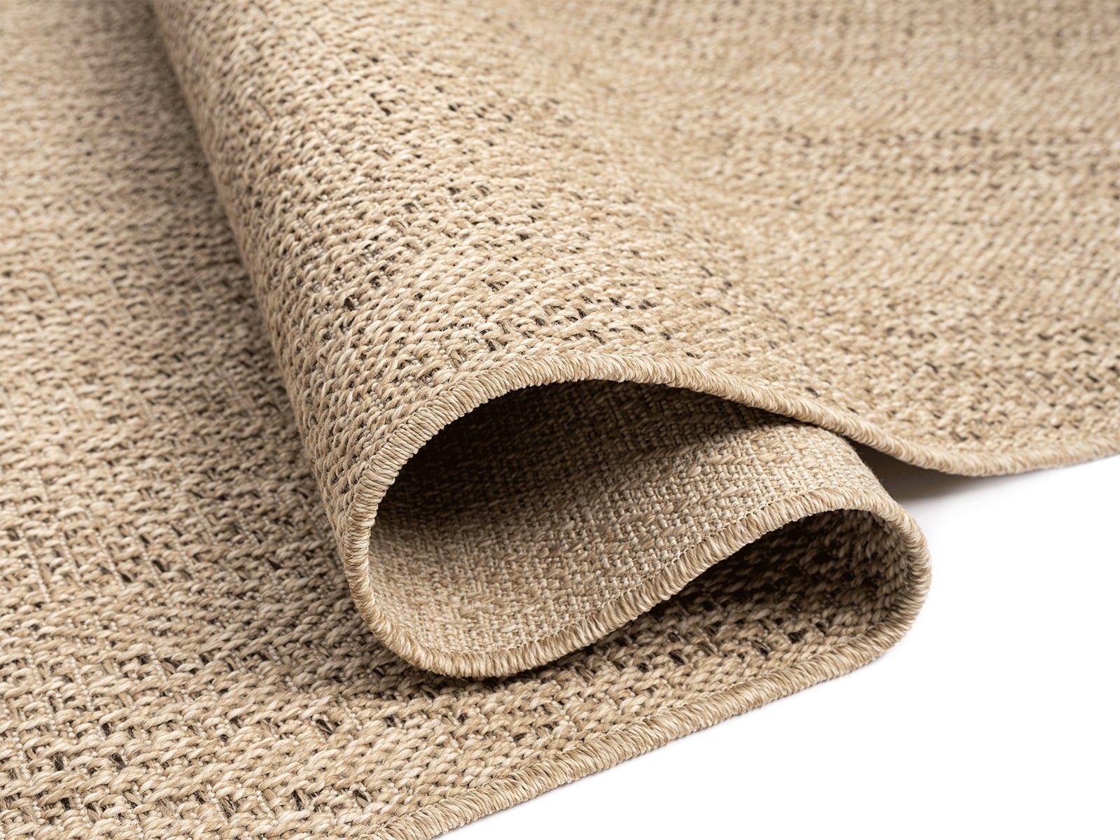 the carpet Teppich »Kansas«, rechteckig, 1 mm Höhe, moderner robuster In und Outdoor Teppich Jute Look
