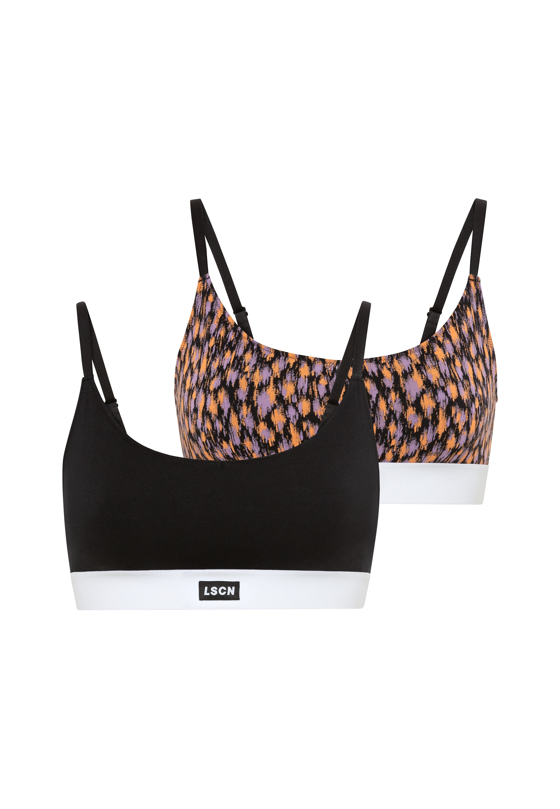 LSCN by LASCANA Bustier, (Packung, 2 tlg.), mit breitem Bündchen