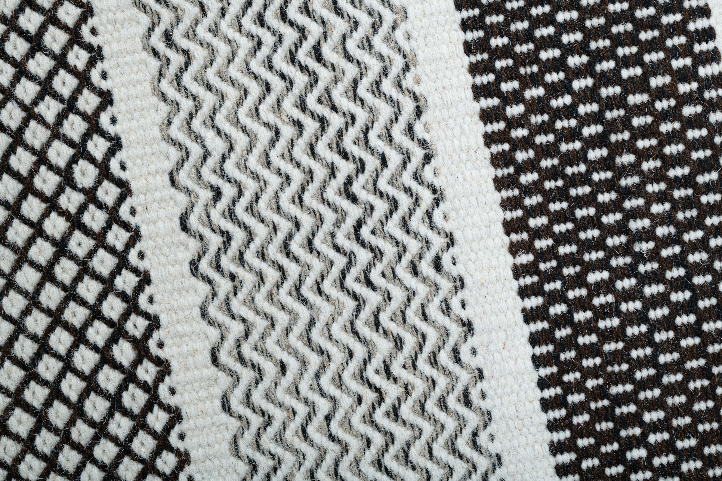 my home Wollteppich »Diemlern«, rechteckig, 10 mm Höhe, Handweb Teppich, reine Wolle, gestreift, modernes Design, Wohnzimmer