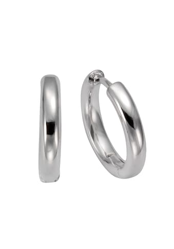 Paar Creolen »925/- Sterling Silber rhodiniert«