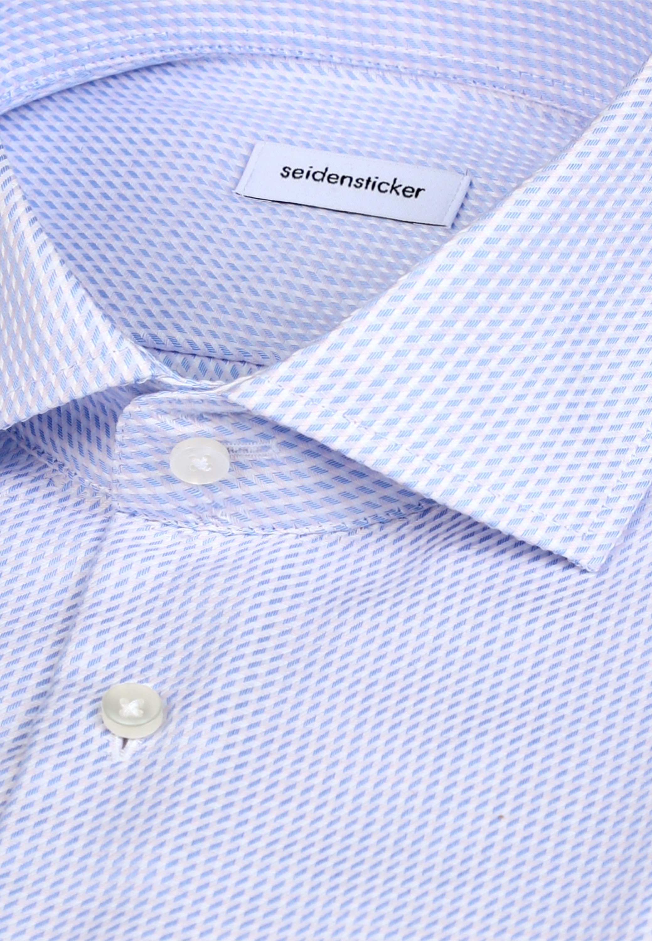 seidensticker Businesshemd »Schwarze Rose« Shaped 1/1 Extra lang Kentkragen Struktur