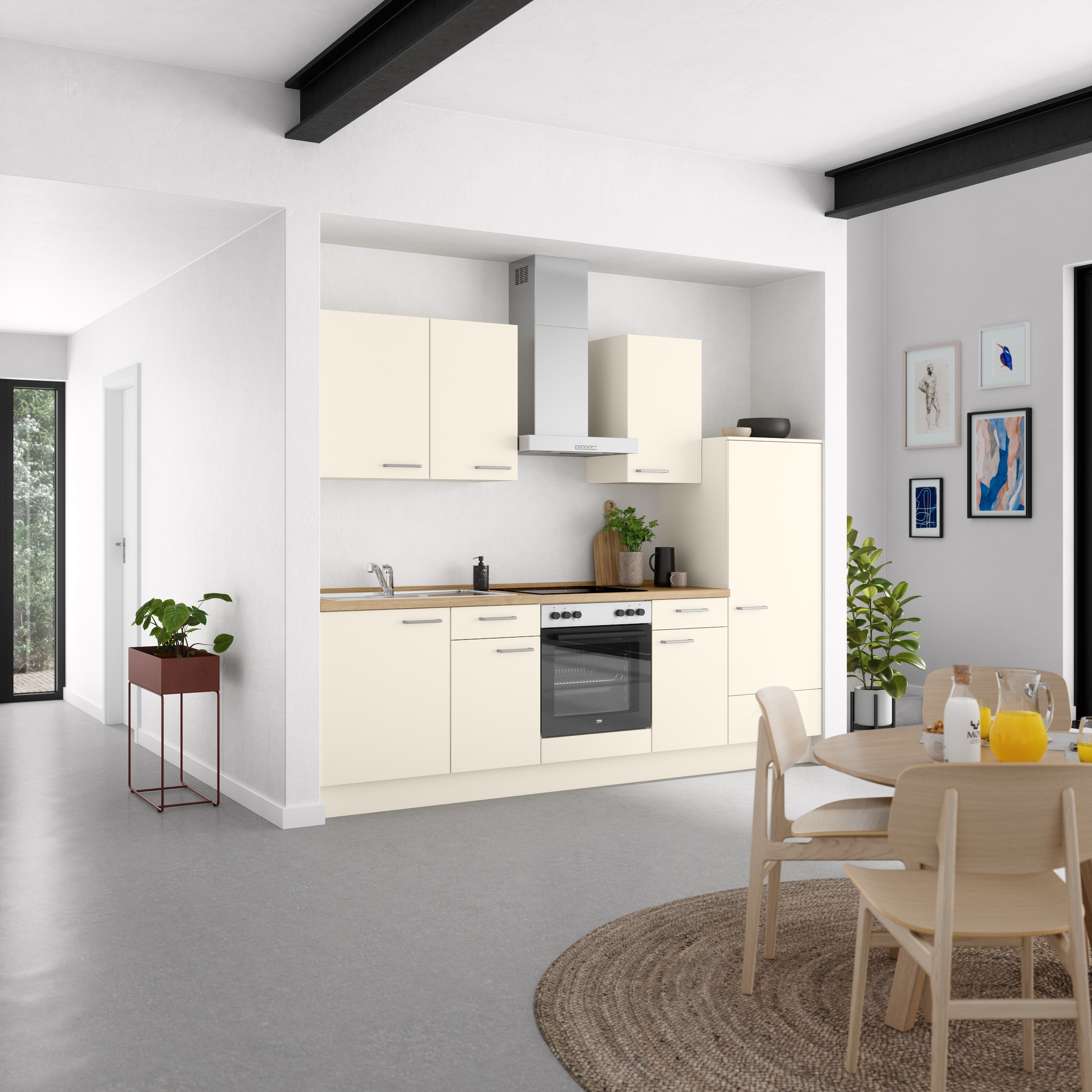 nobilia® Küchenzeile »"Touch I"«, vormontiert, Ausrichtung wählbar, Breite 270 cm, wahlw. mit E-Geräten
