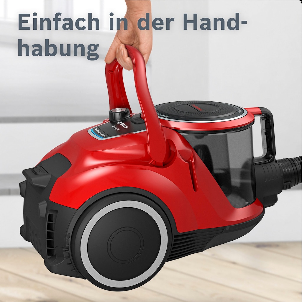 BOSCH Bodenstaubsauger »Serie 6 ProAnimal BGC41PET, ideal für Tierhaare, Hygiene-Filter«, 750 W, beutellos