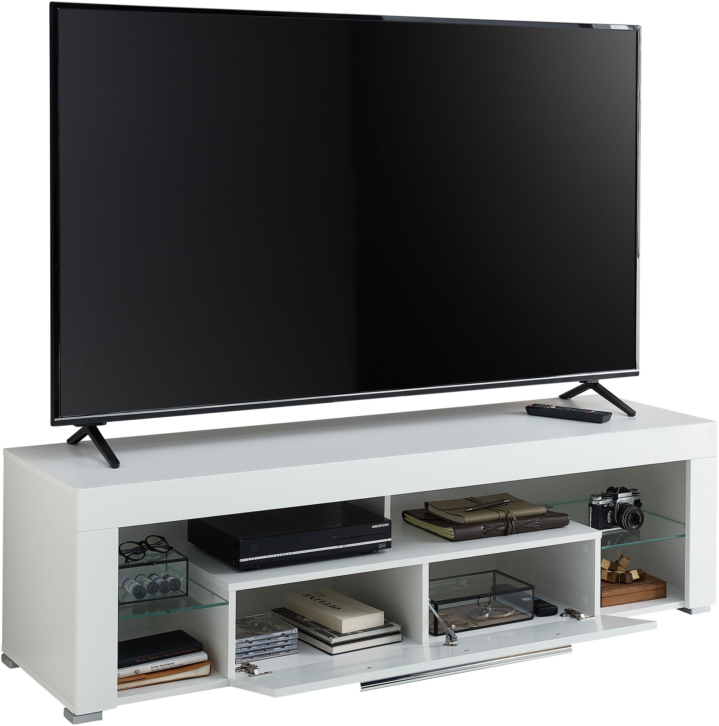 Stolkom TV-Schrank »Goal« Oberboden bis 25 kg belastbar, 1 Klappe mit Griff