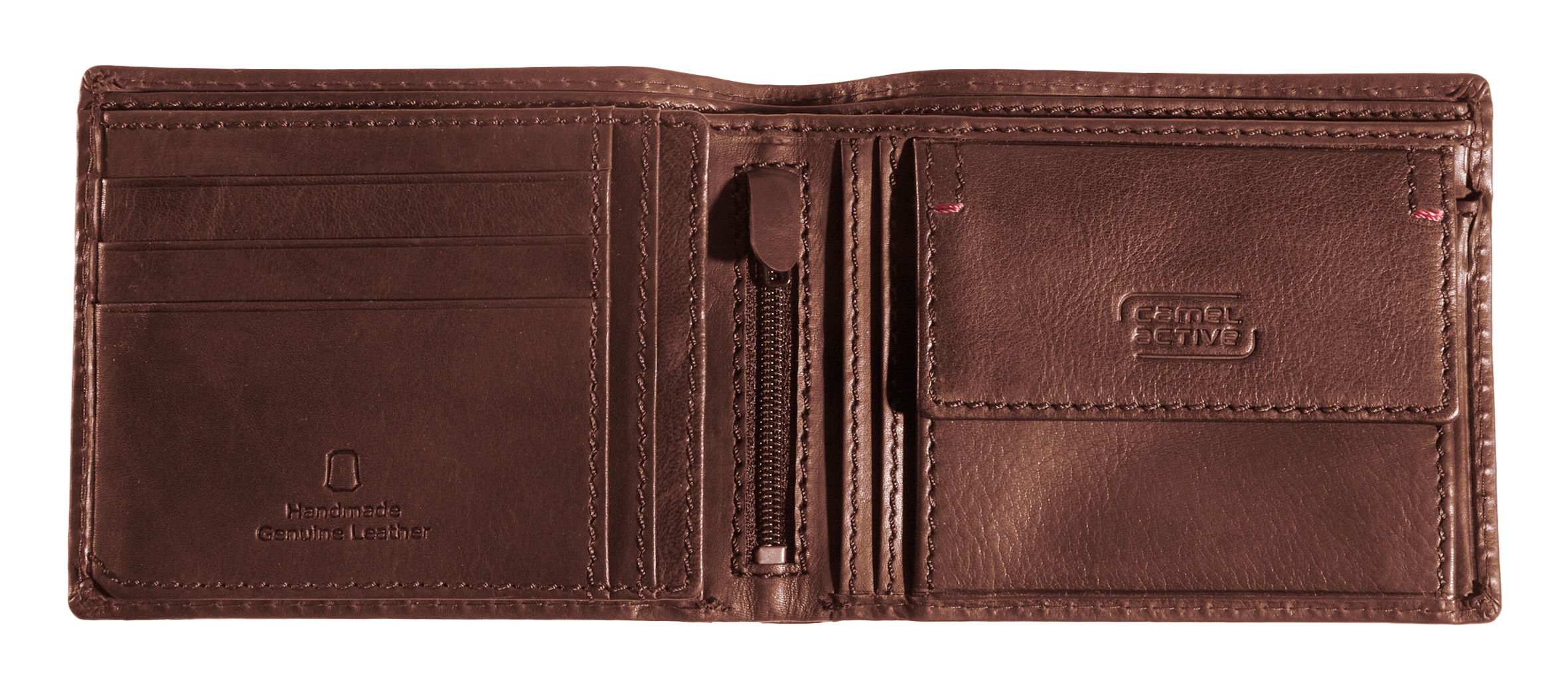 camel active Geldbörse »Salamanca« Portemonnaie, Geldbeutel mit kontrastreichem Handstich-Detail