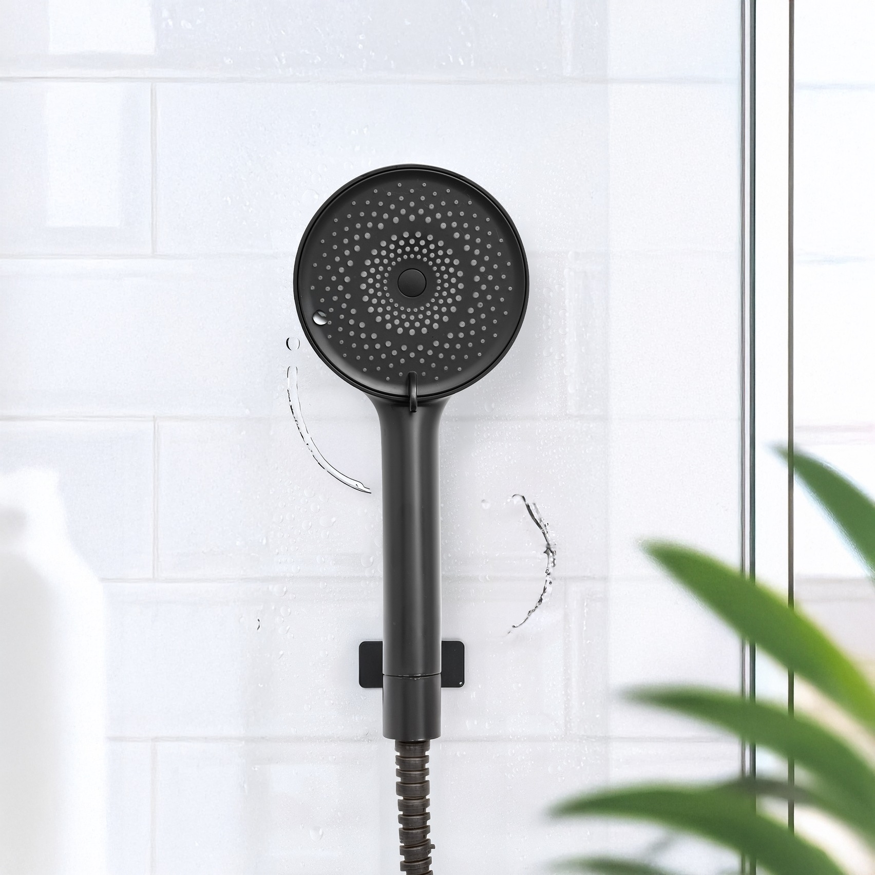 WENKO Handbrause »Softwater« Duschkopf mit 3 Strahlarten, Ø 12 cm, mikrofeine Düsen, sanftes Wasser