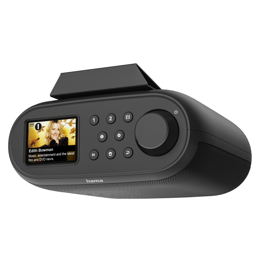 HAMA Digitalradio (DAB+) »DAB-Radio (mit Bluetooth, Digitalradio, FM/DAB plus, Radiowecker)« ( 5 W) Unterbauradio mit Montagematerial Schwarz...