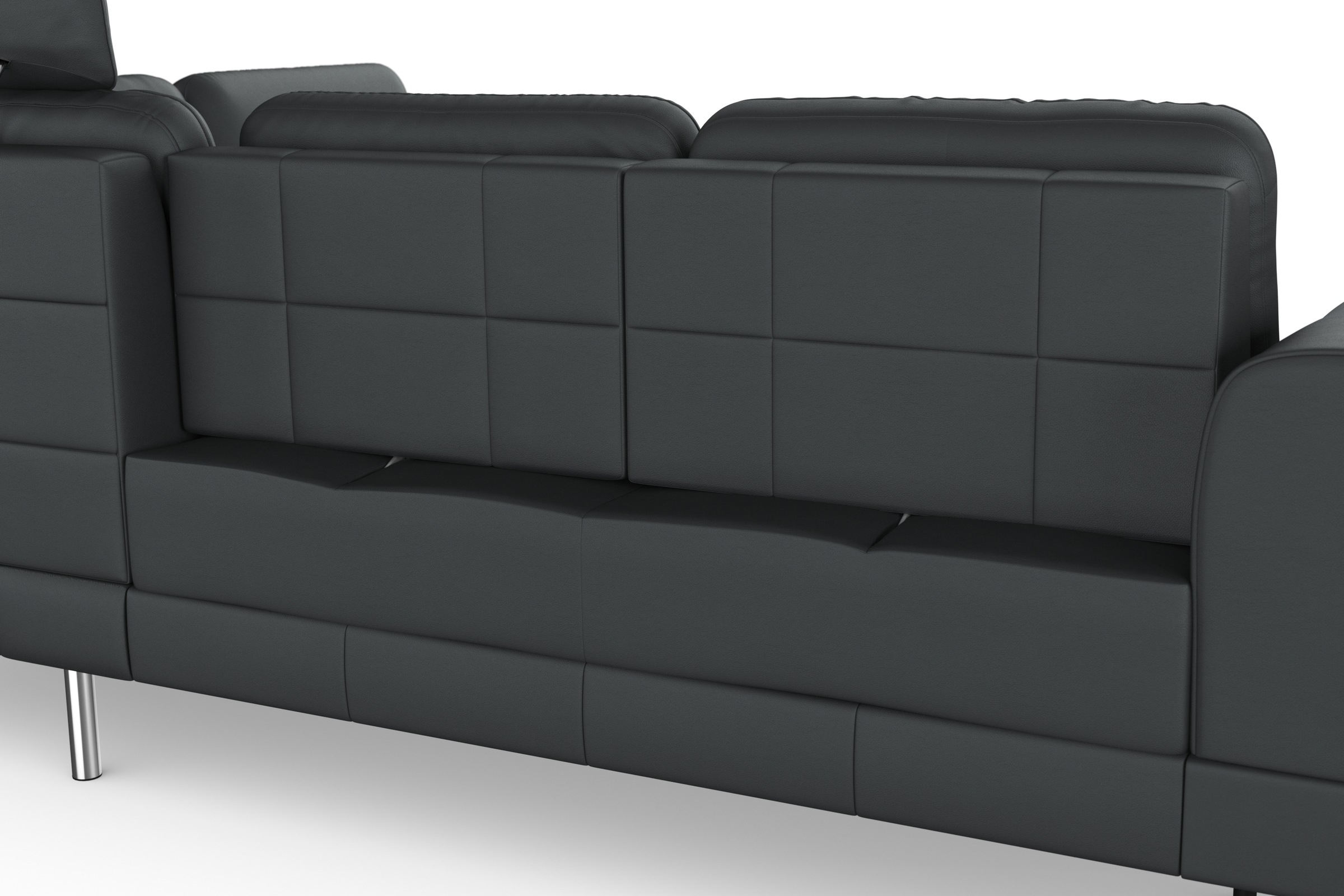 sit&more Ecksofa »Bendigo L-Form«, inklusive Sitztiefenverstellung, Bodenfreiheit 15 cm, in 2 Fußfarben