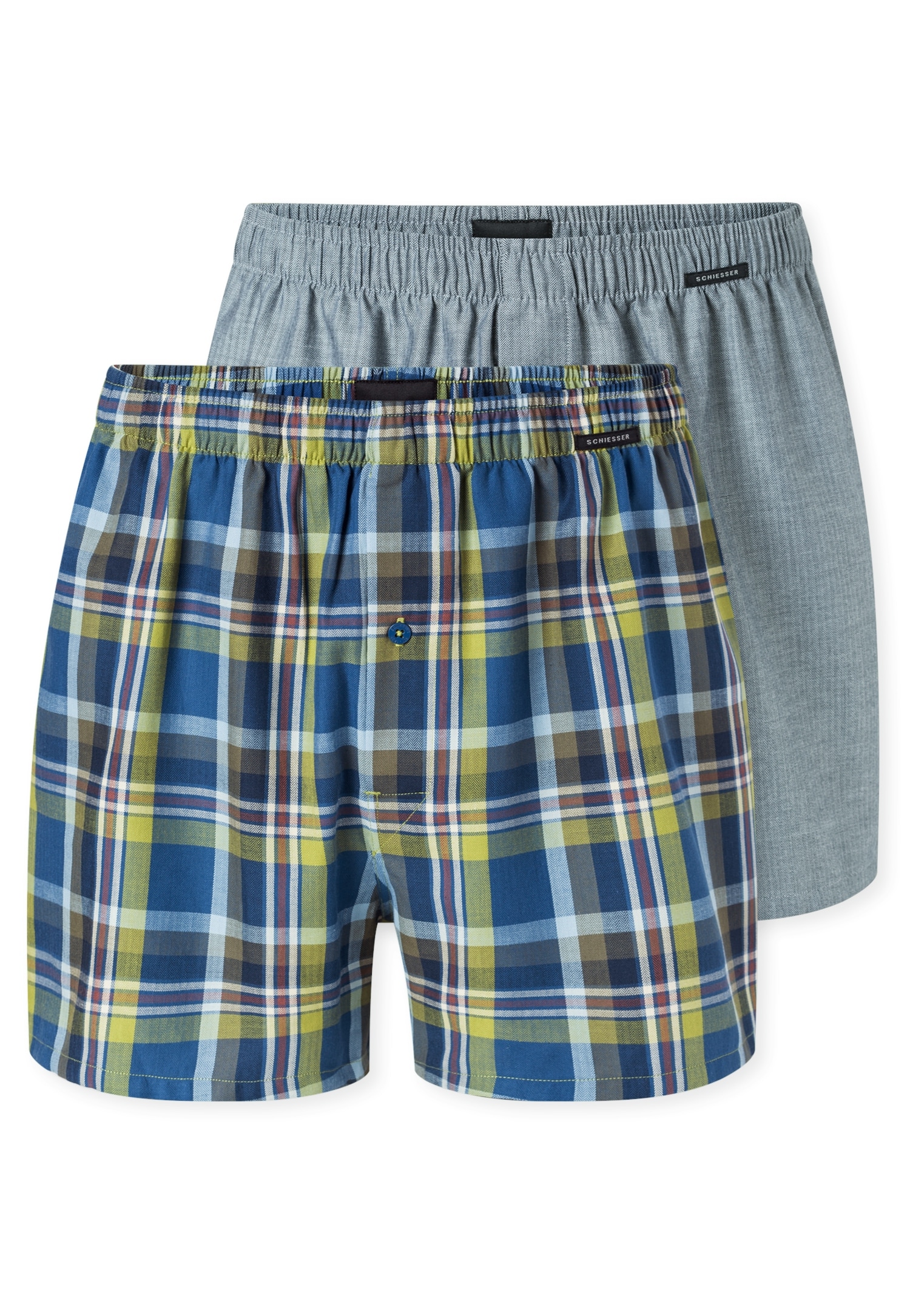 Schiesser Weiter Boxer »Boxershorts Multipack« Eingriff mit Knopf, elastischer Bund, lockere Passform
