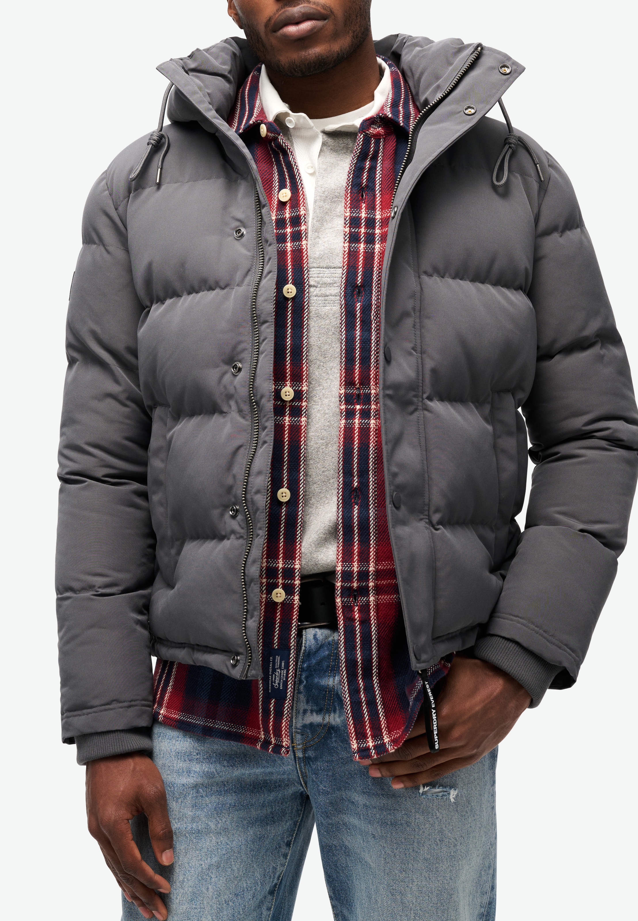 Superdry Steppjacke »Everest Hooded Puffer Jacket« mit Kapuze