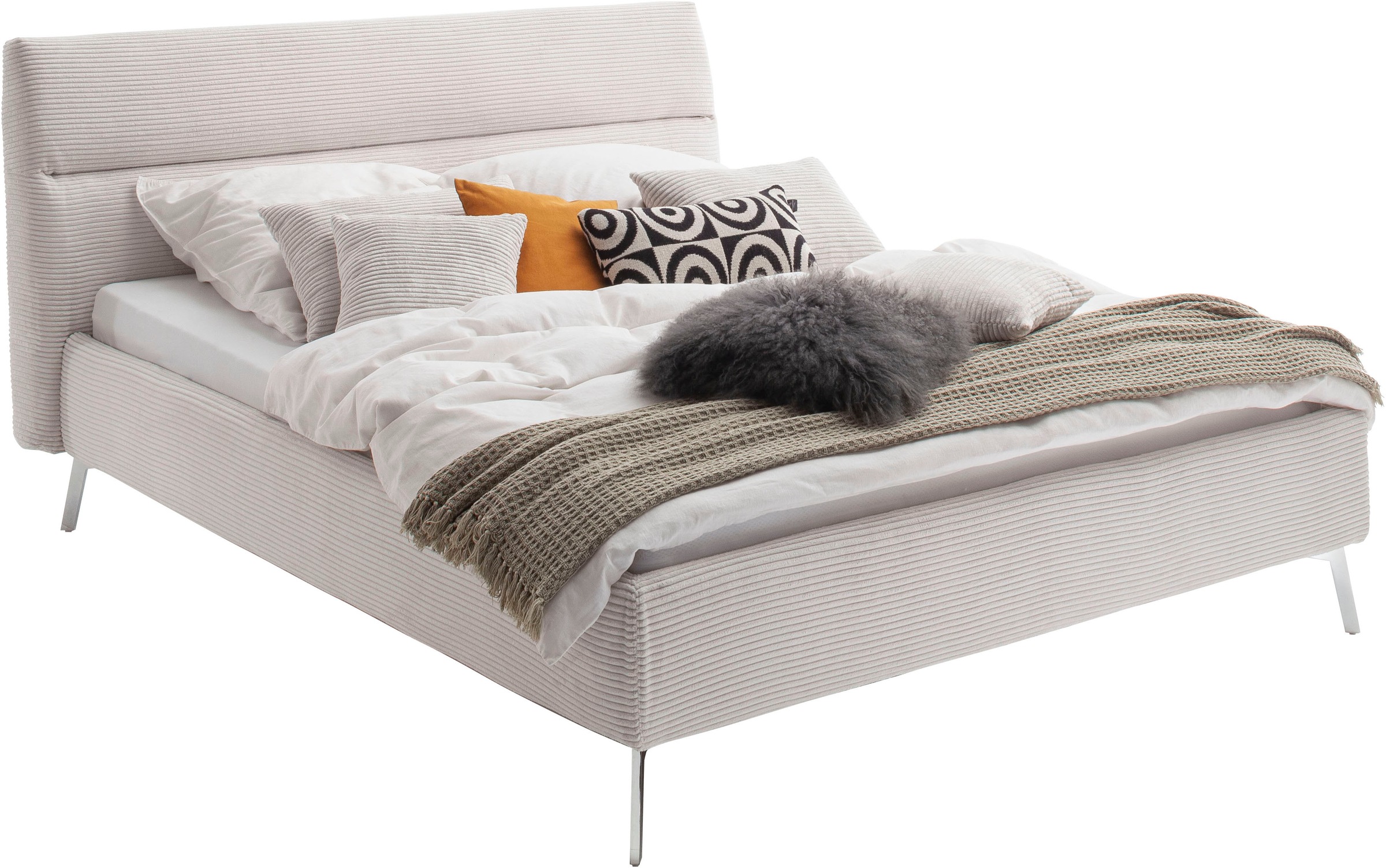 Home affaire Polsterbett »Elvo, weichgepolstertes Kopfteil, wahweise Überlä günstig online kaufen