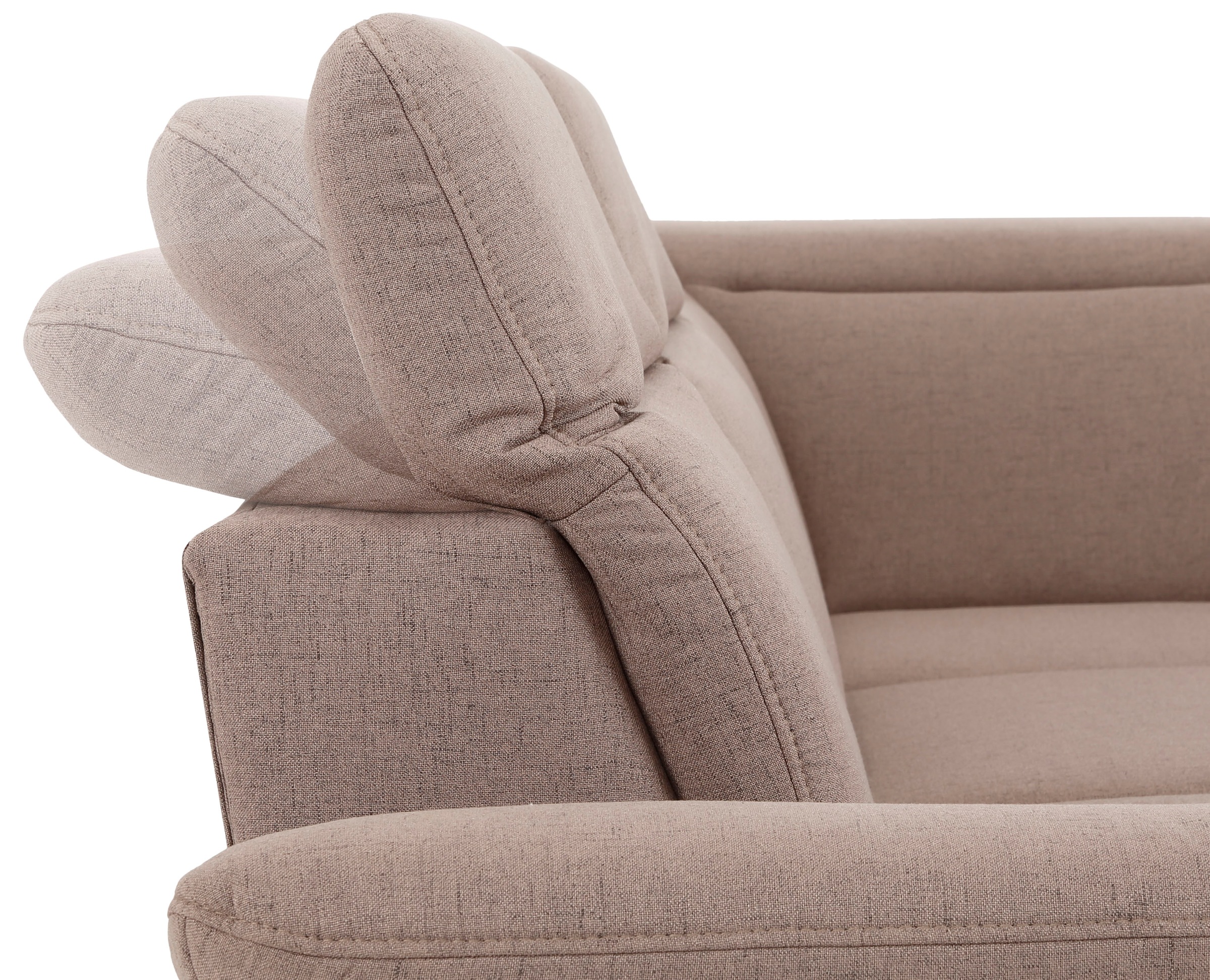 Home affaire Ecksofa »Mauritius L-Form«, mit Ottomane, mit Kopfteil- und Armlehnverstellung