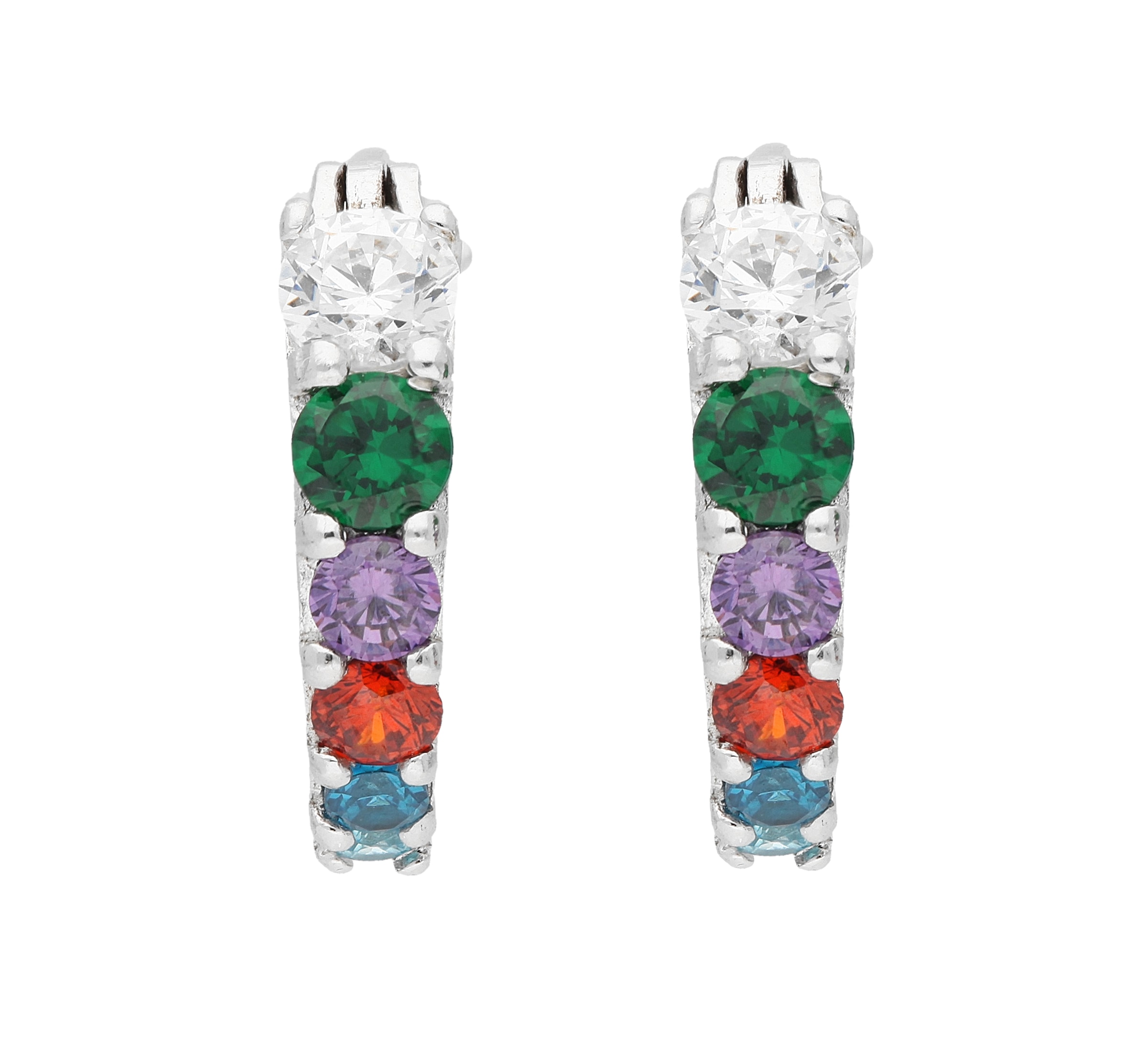 Vivance Paar Creolen »Zirkonia multicolor«