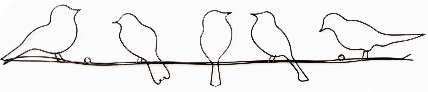 Art for the home Metallbild »Metal Art - Vogel«, (1 St.), Luxus Metal Art Wanddeko