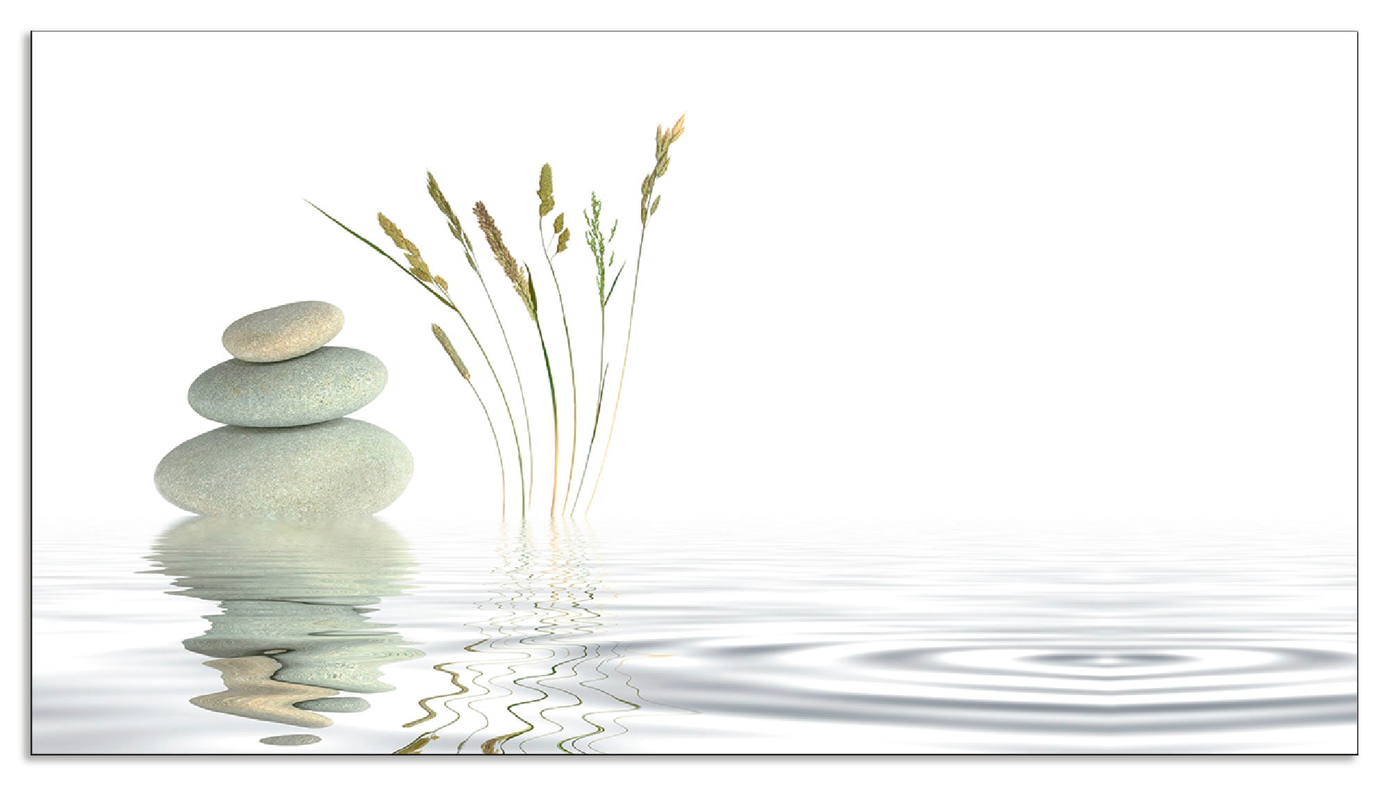 Artland Küchenrückwand »Zen Friede«, (1 tlg.), Alu Spritzschutz mit Klebeband, einfache Montage