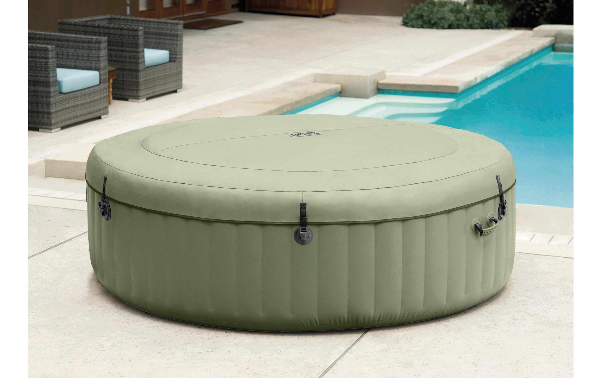 Intex Whirlpool »6-Personen Round Bubble Spa Set Ø 216«