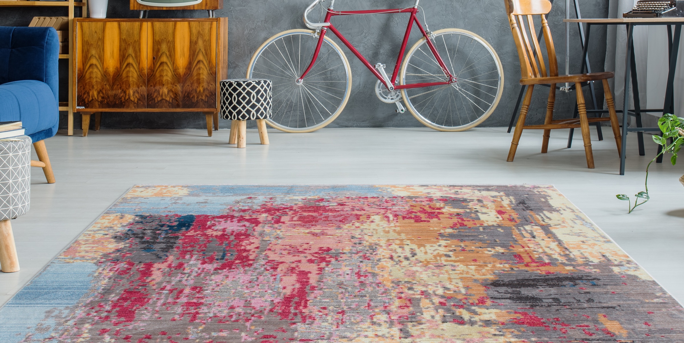 Arte Espina Teppich »Antigua 400«, rechteckig, 9 mm Höhe, Fransenteppich im Vintage-Design, brillantes Farbenspiel