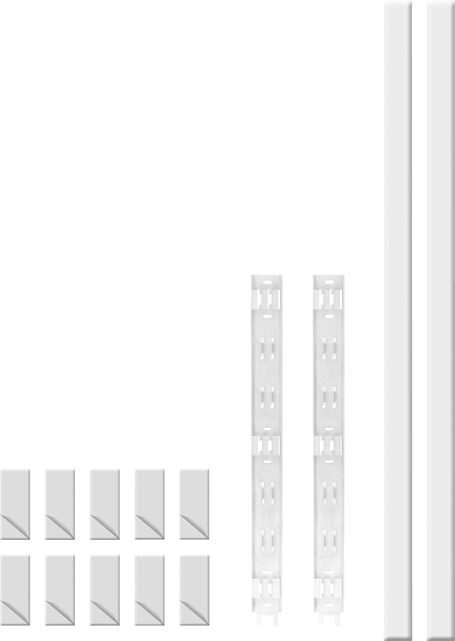 SCHELLENBERG Kabelkanal »System M Erweiterung zur Aufputzmontage, kleben oder schrauben«, Kabel Organizer, 2,1 m, weiß