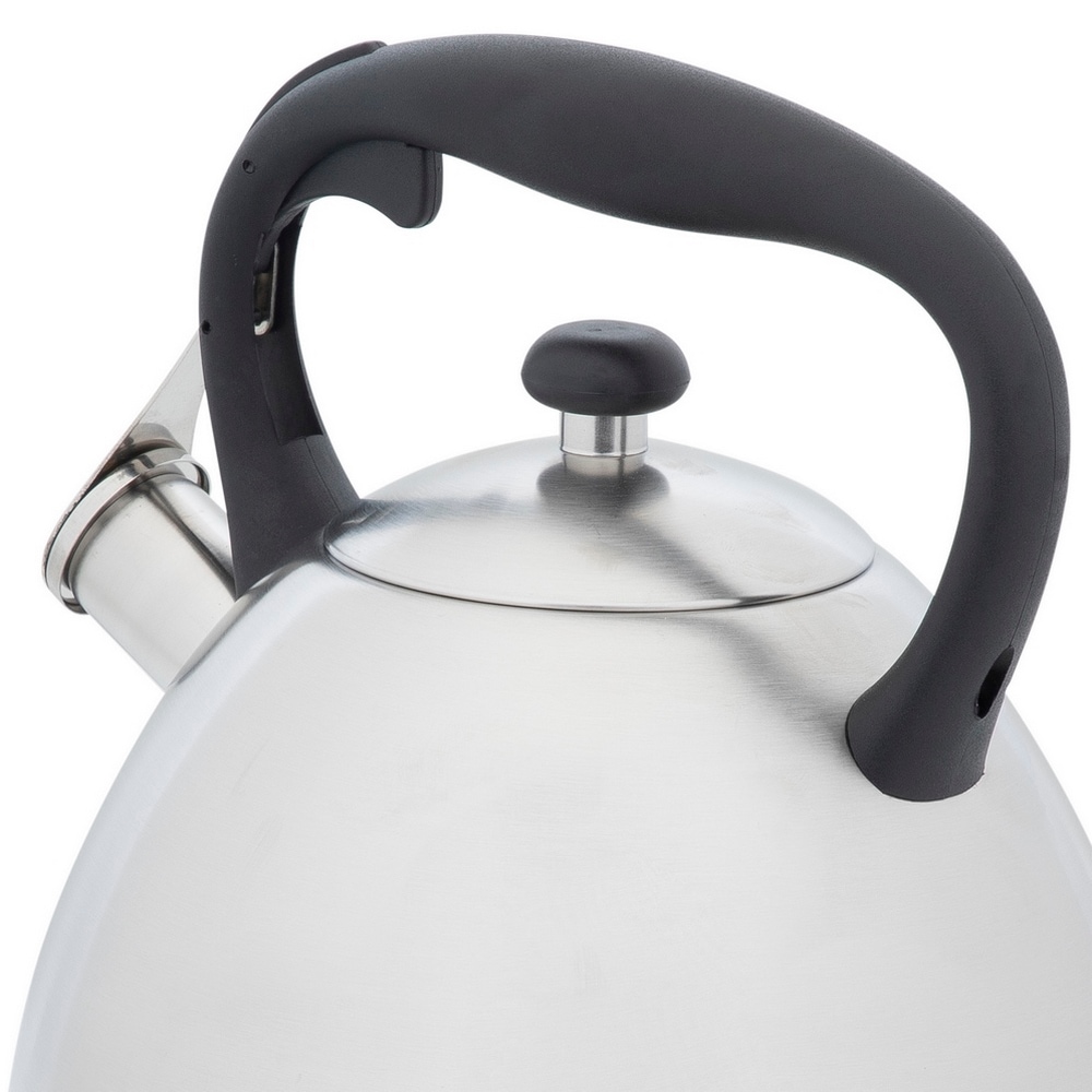 RESTO Kitchenware Wasserkessel »Gemini, Flötenkessel 3 l mit wärmespeicherndem Boden im Geschenkkarton«, Edelstahl, (1 tlg.), mit ergonomischem, wärmeableitenden Bakelit-Griff