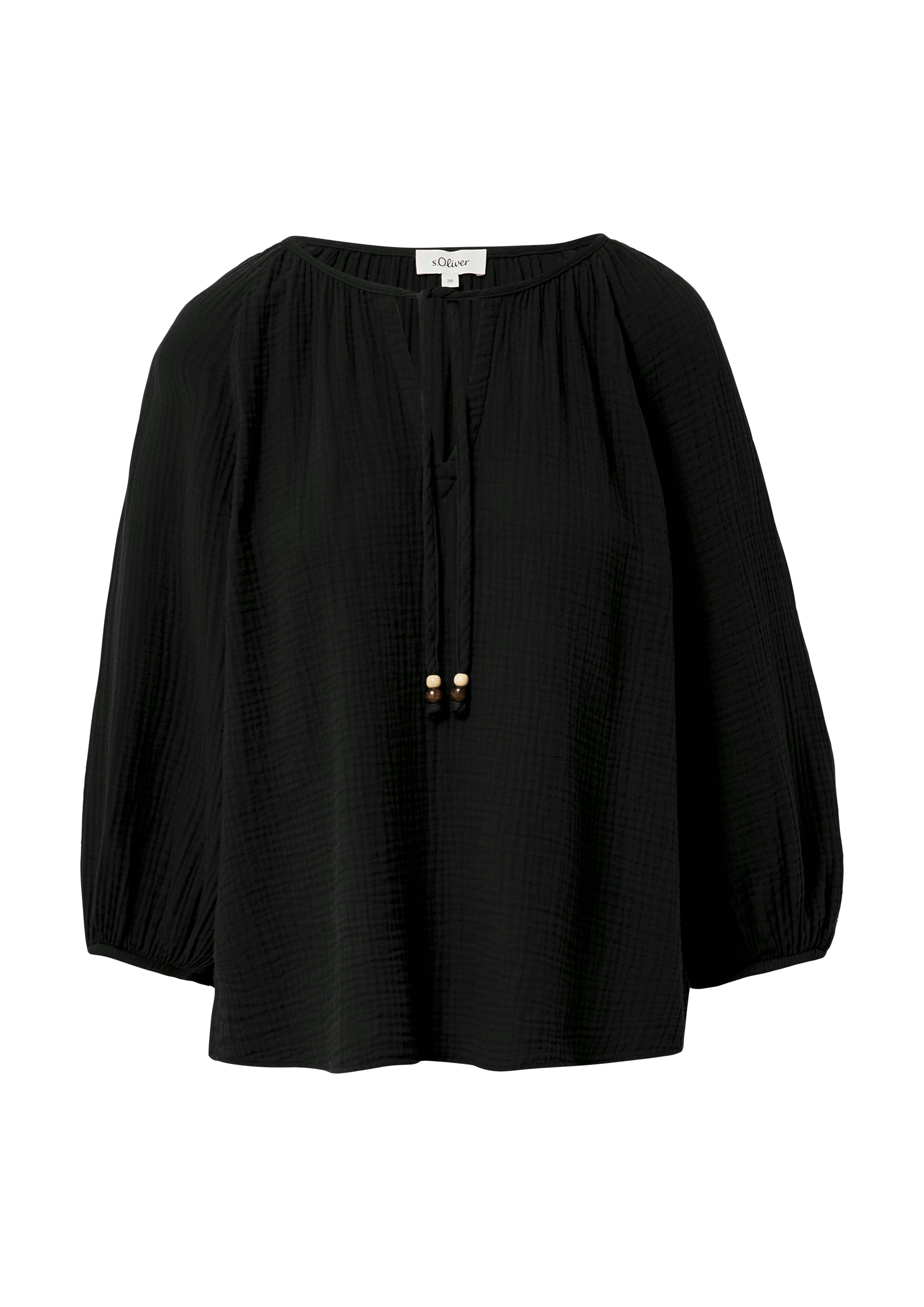 s.Oliver Klassische Bluse, mit Raglan Ärmeln