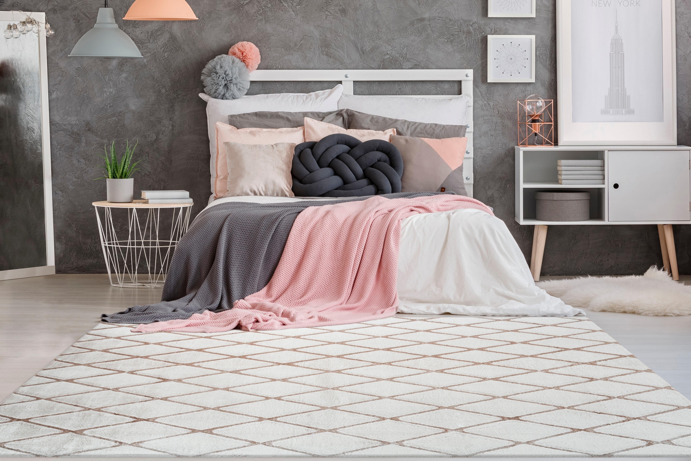 me gusta »Vivica 200« rechteckig 20 mm Höhe besonders weich durch Microfaser, Wohnzimmer