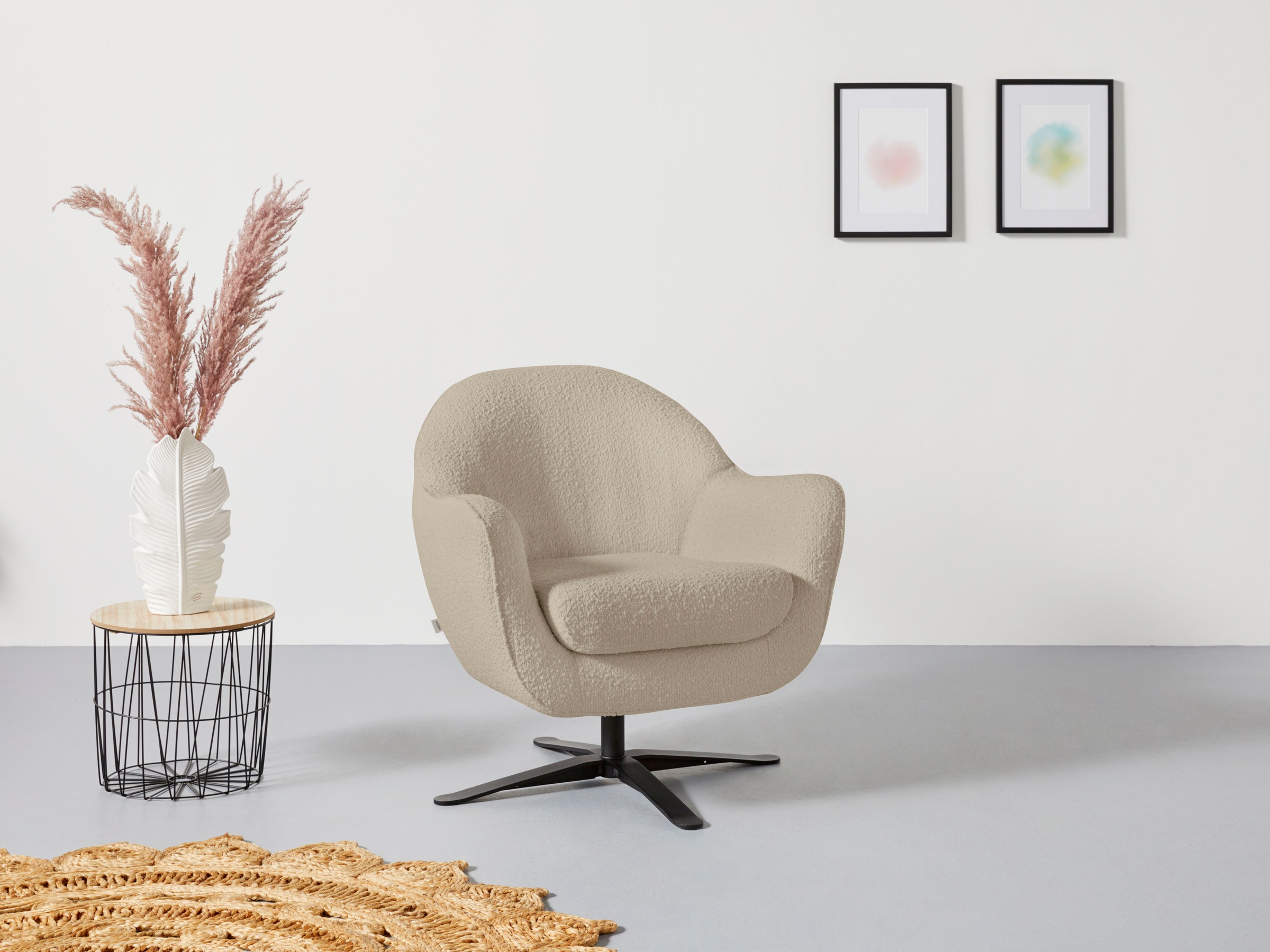 andas Drehsessel »Stavre, Loungesessel mit Drehfunktion«, in moderner Optik günstig online kaufen