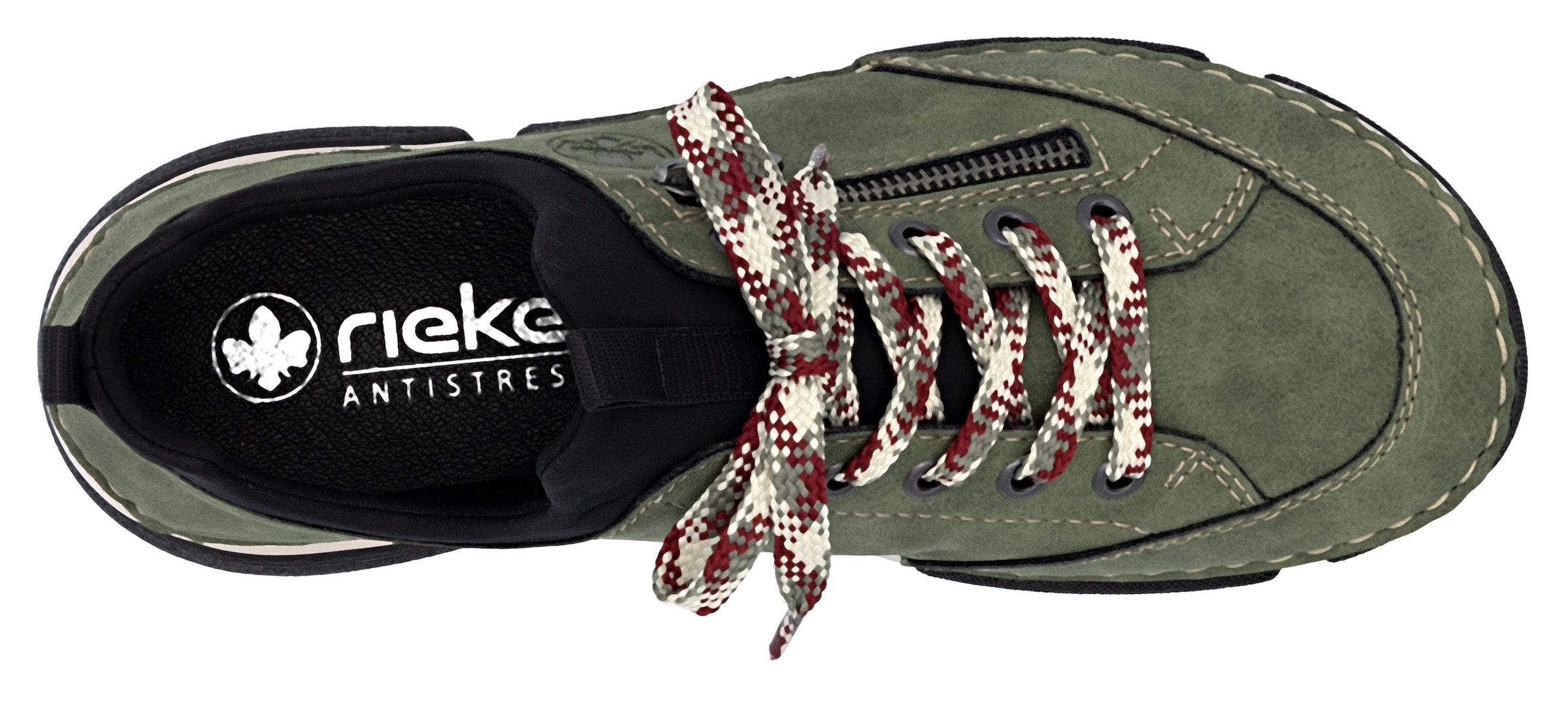 Rieker Slip-On Sneaker, Schlupfschuh, Halbschuh, Freizeitschuh mit weicher Innensohle