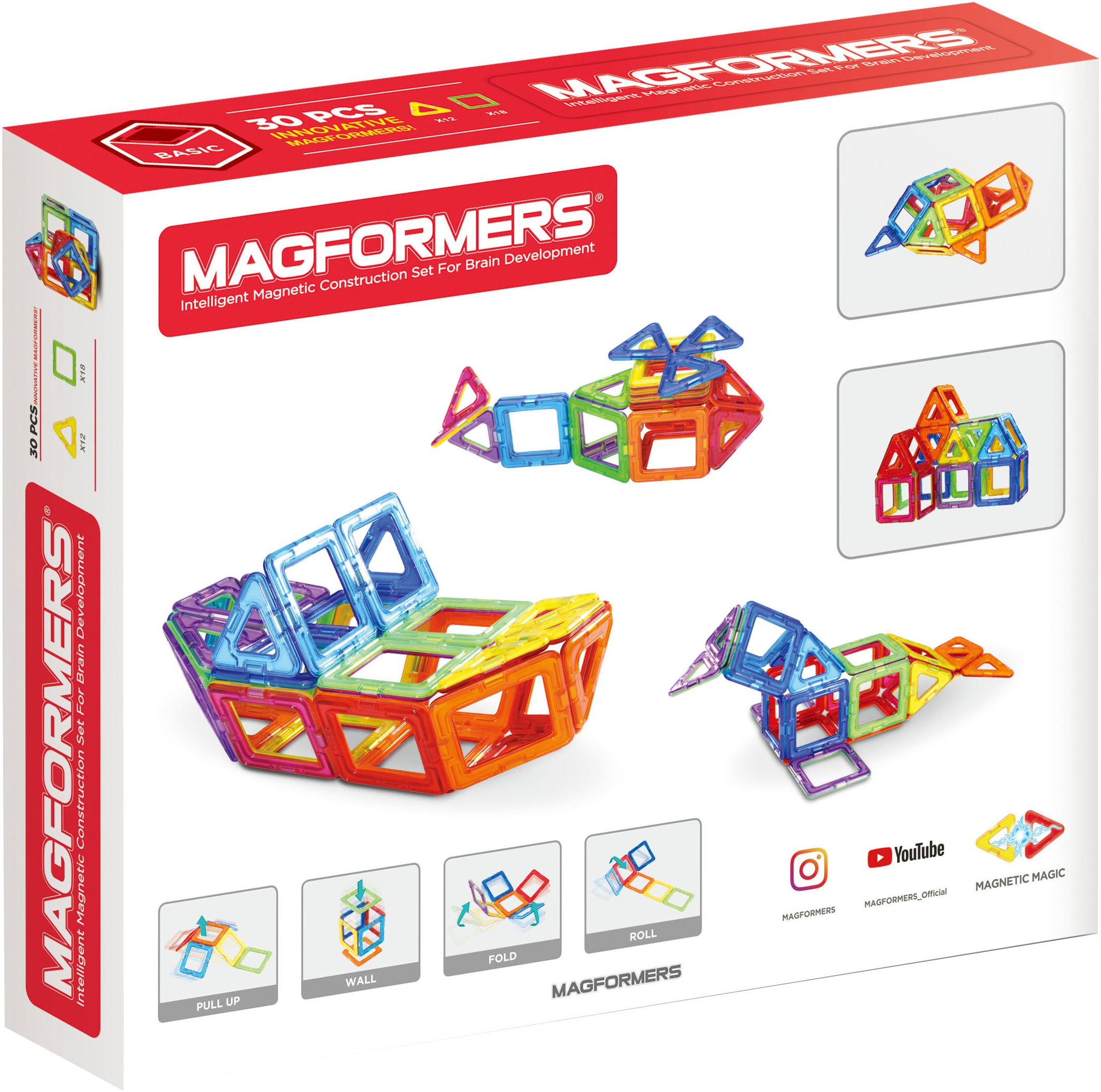 MAGFORMERS Magnetspielbausteine »Magformers Basic 30 Teile Set«